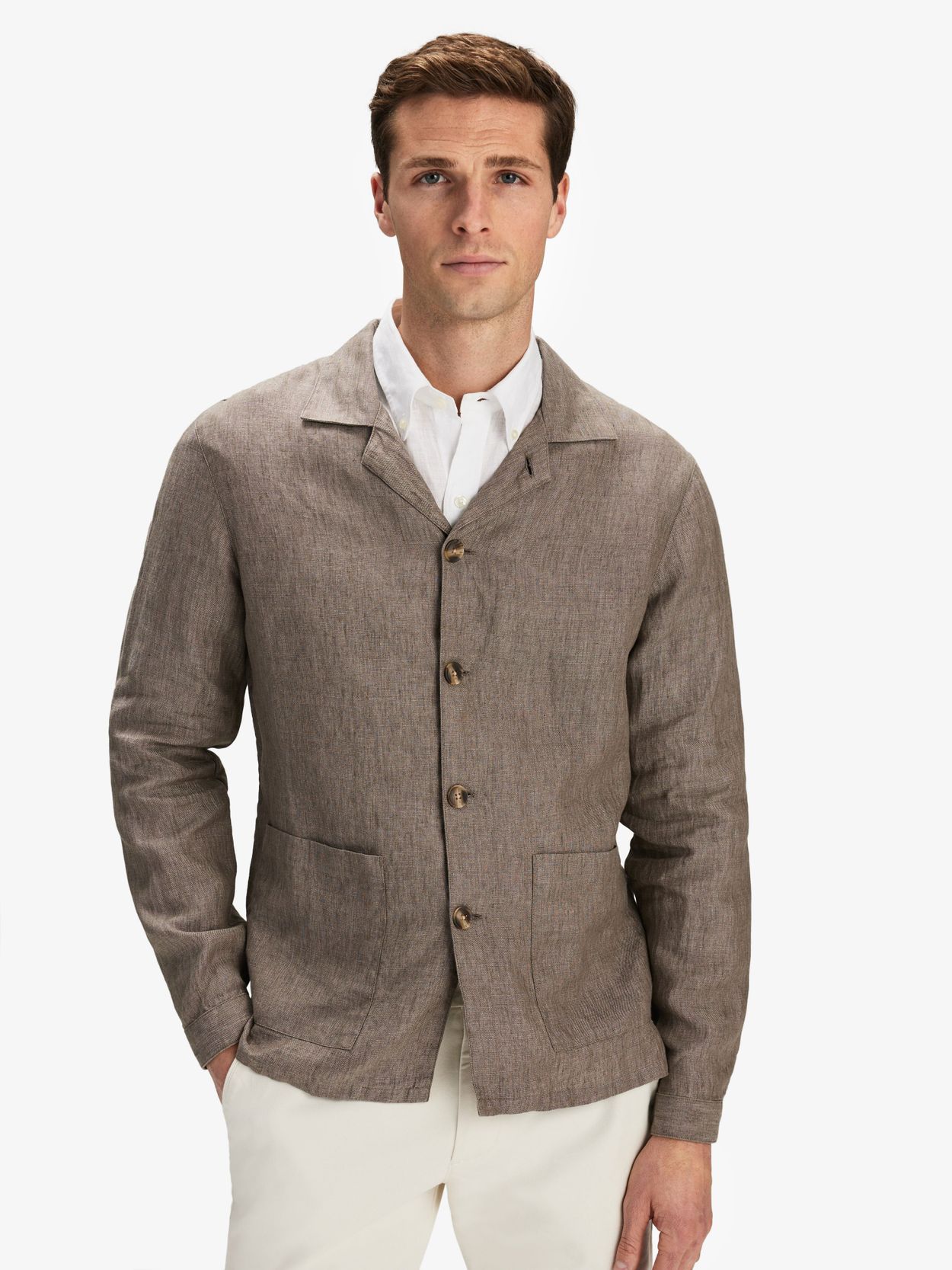 Linen Overshirt Buy online John Henric