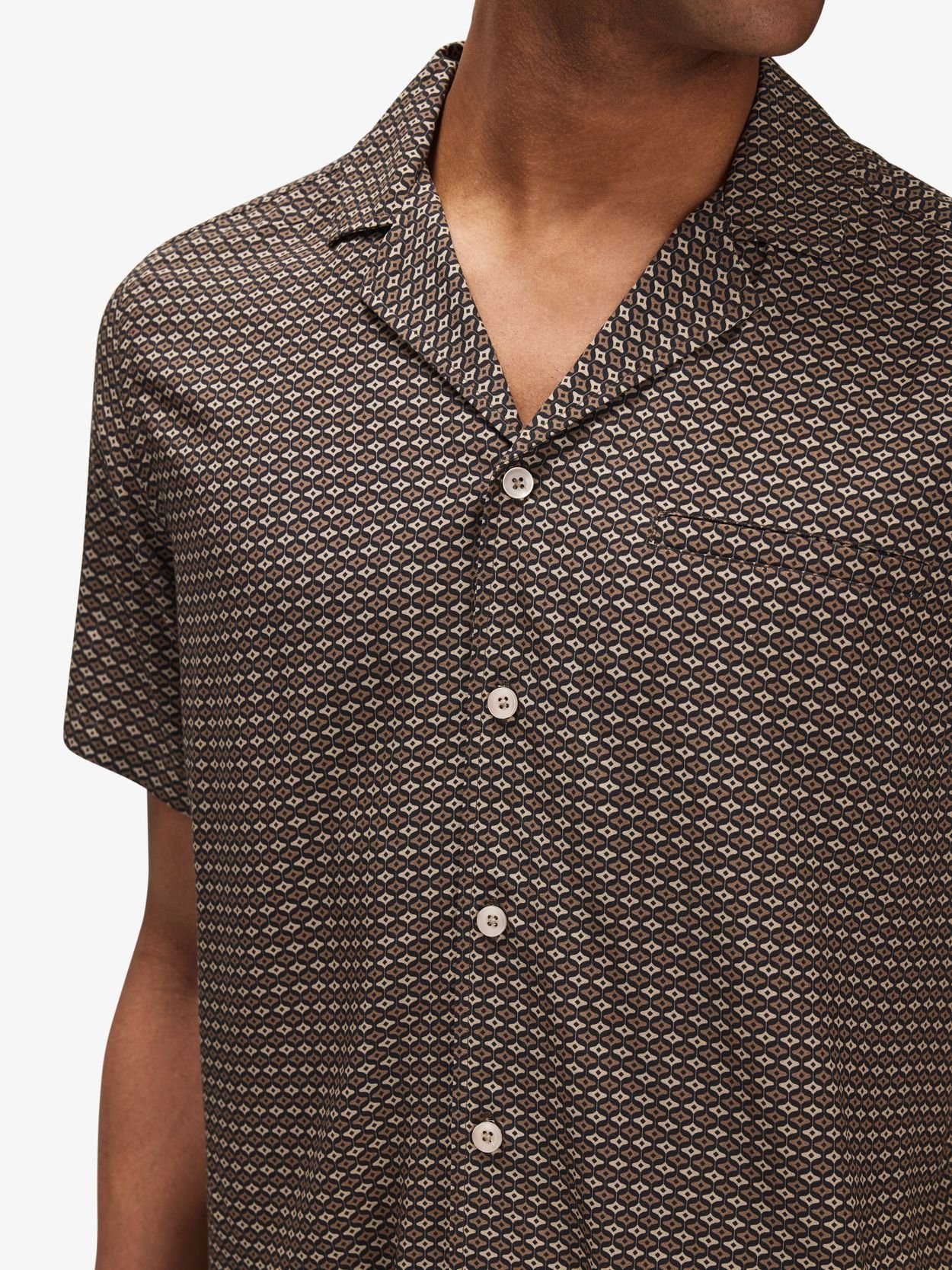 Brown Short Sleeve Shirt - Buy online | John Henric
