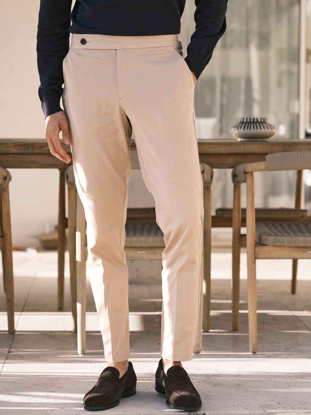 Beige Chinos Bronx