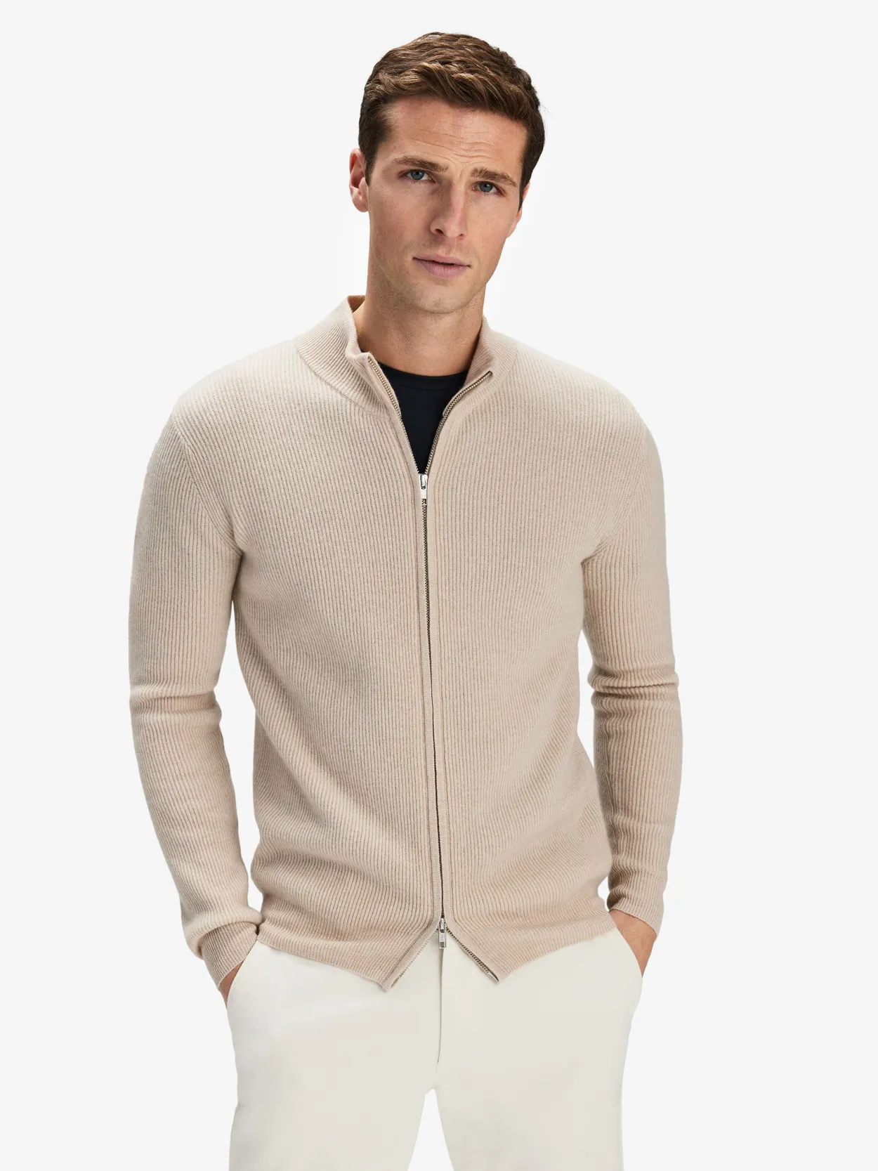 Beige Cashmere Trui