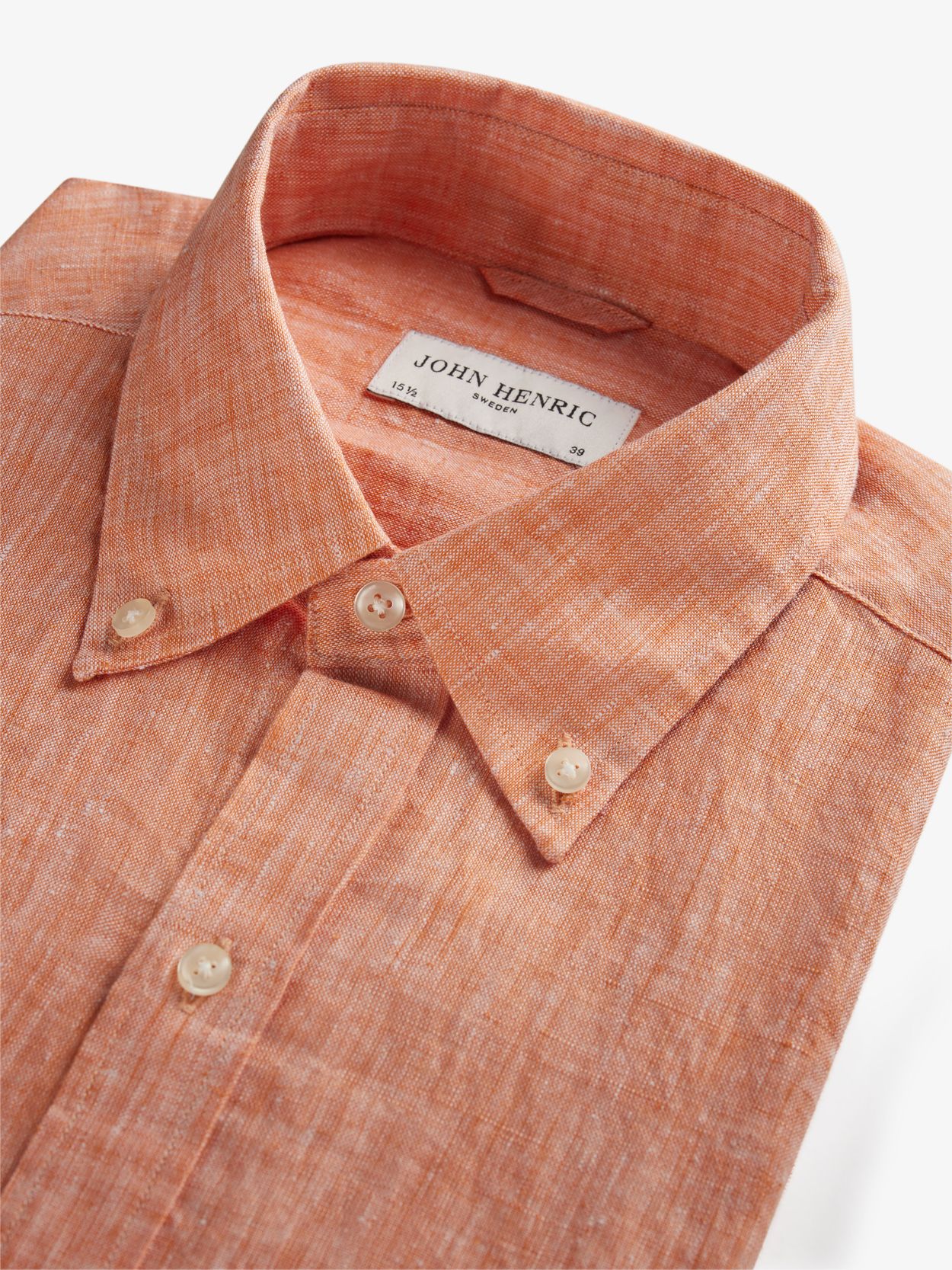 orange linen shirt mens