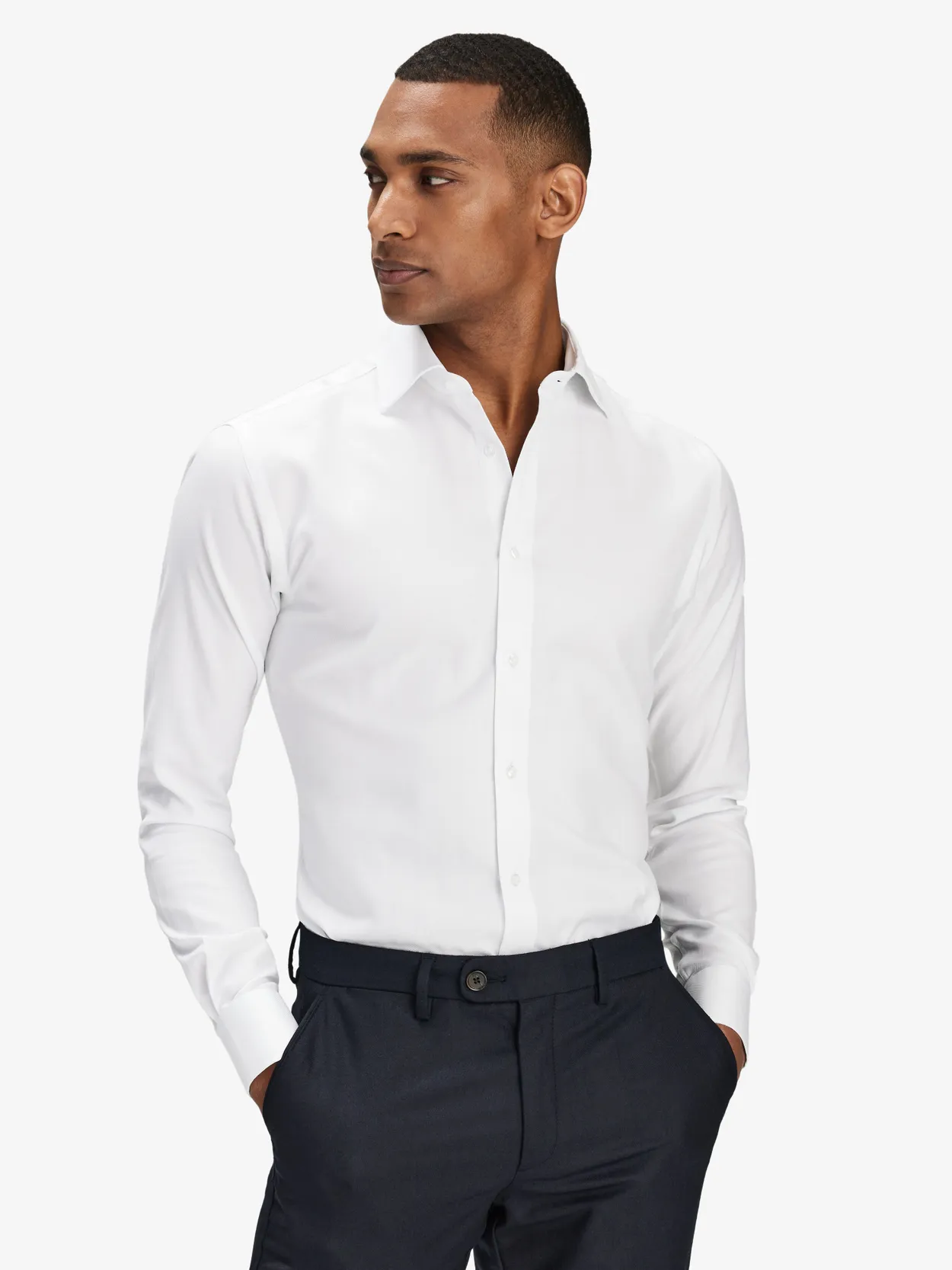 Chemise en Chevrons Blanche