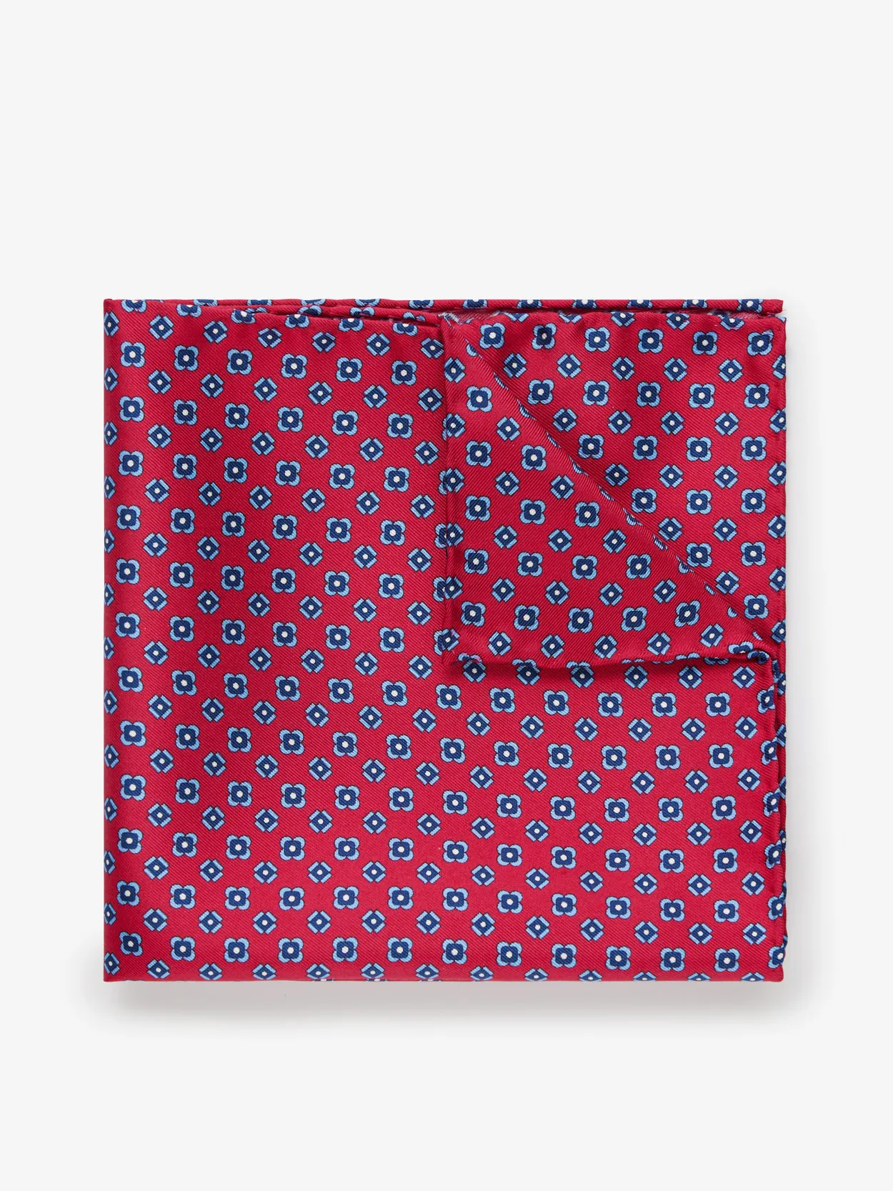Red Pocket Square Geometric