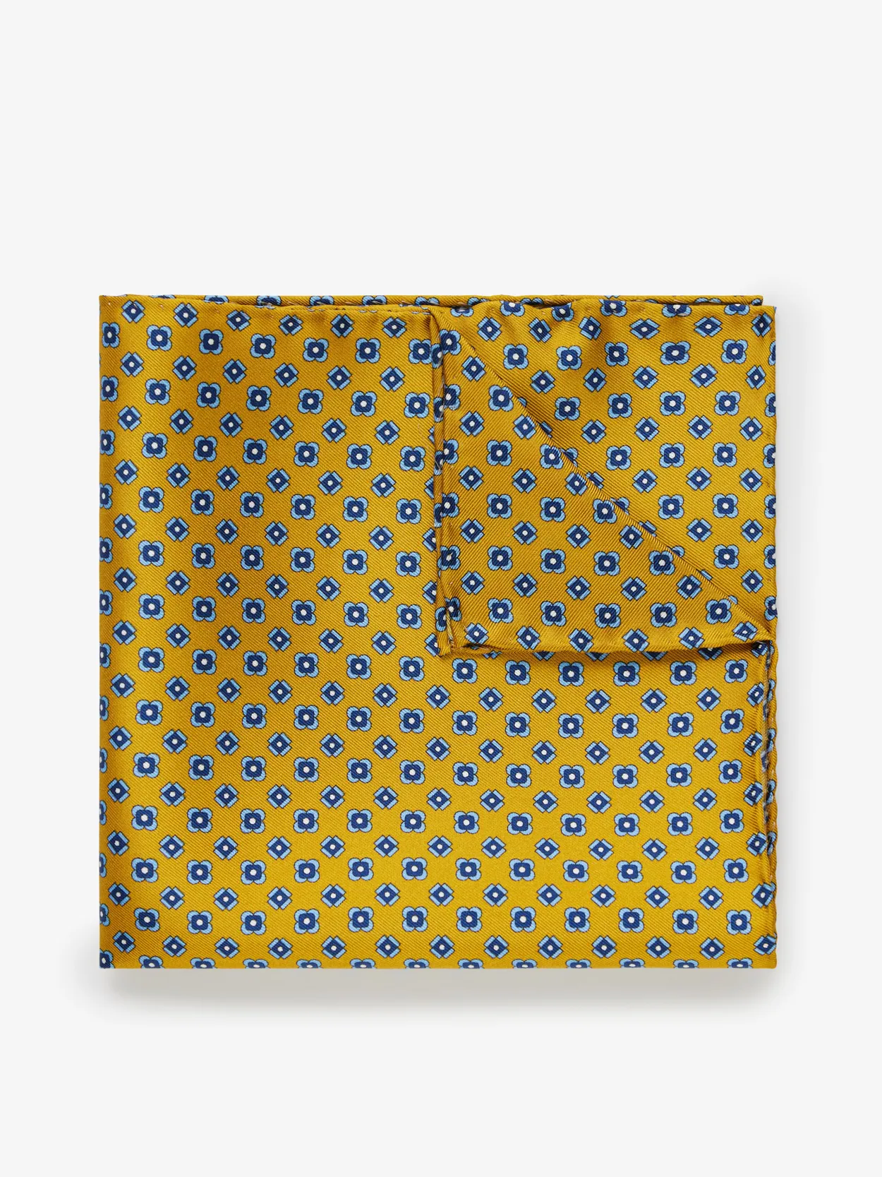 Yellow Pocket Square Geometric
