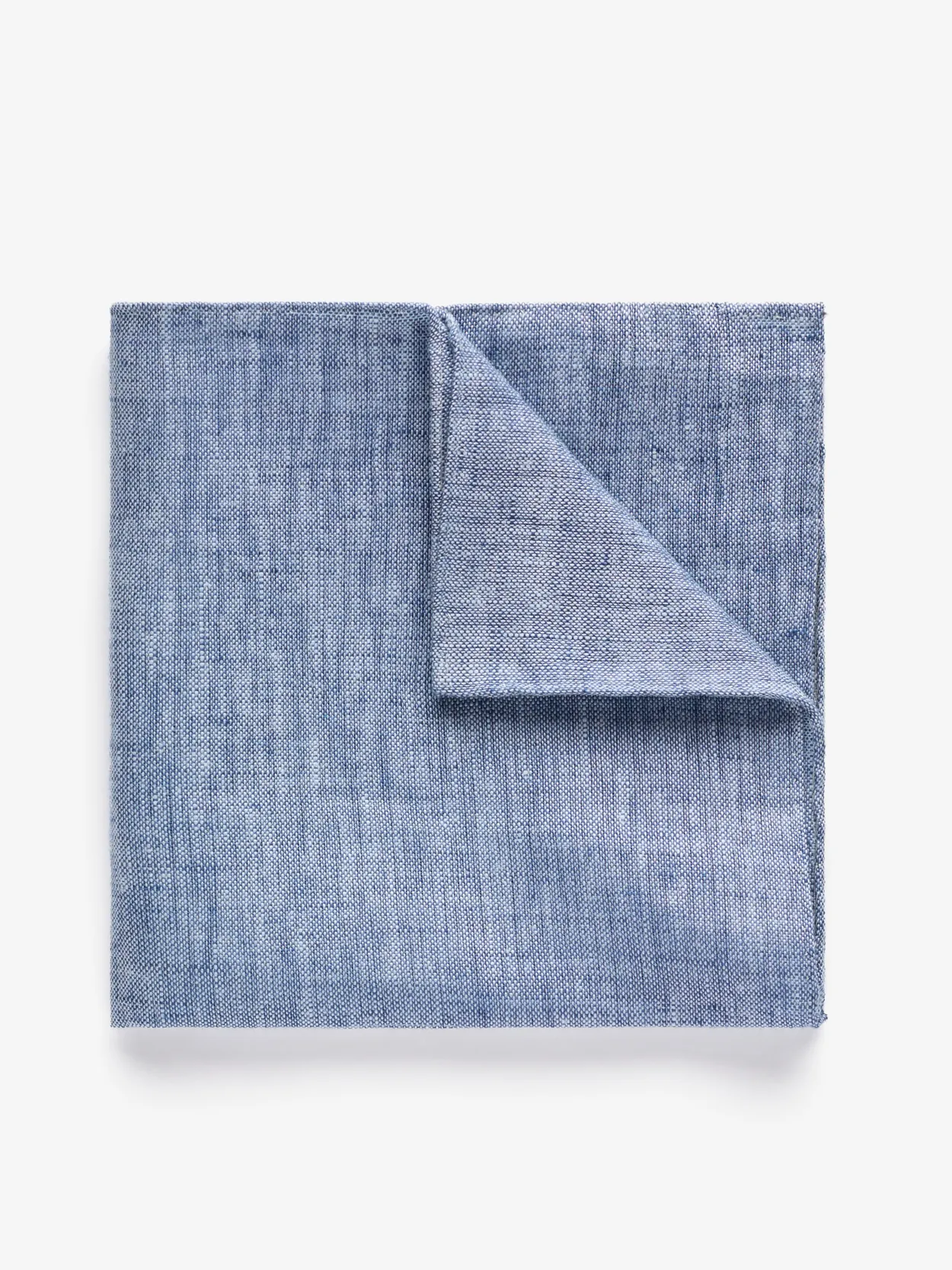 Blue Pocket Square Linen