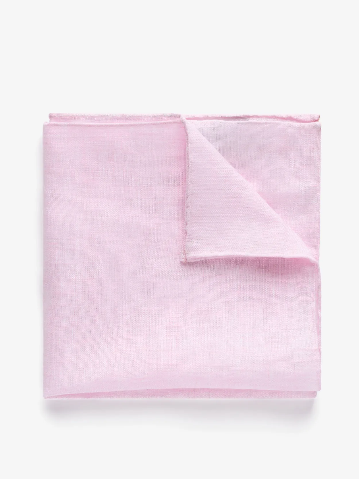 Light Pink Pocket Square Linen