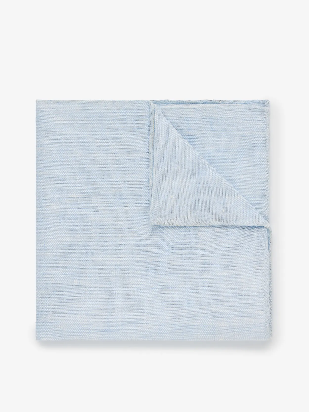 Light Blue Pocket Square Linen