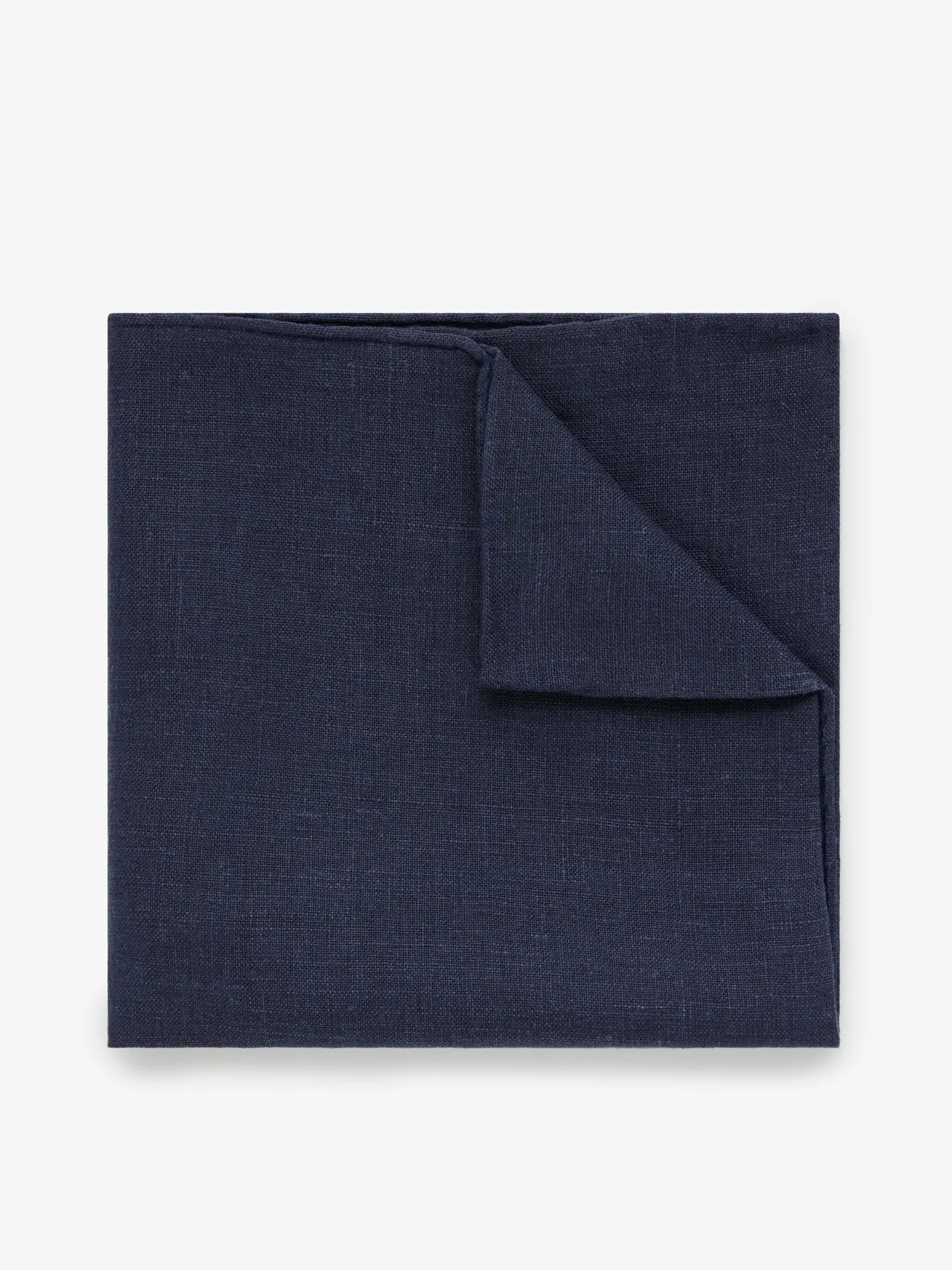 Dark Blue Pocket Square Linen
