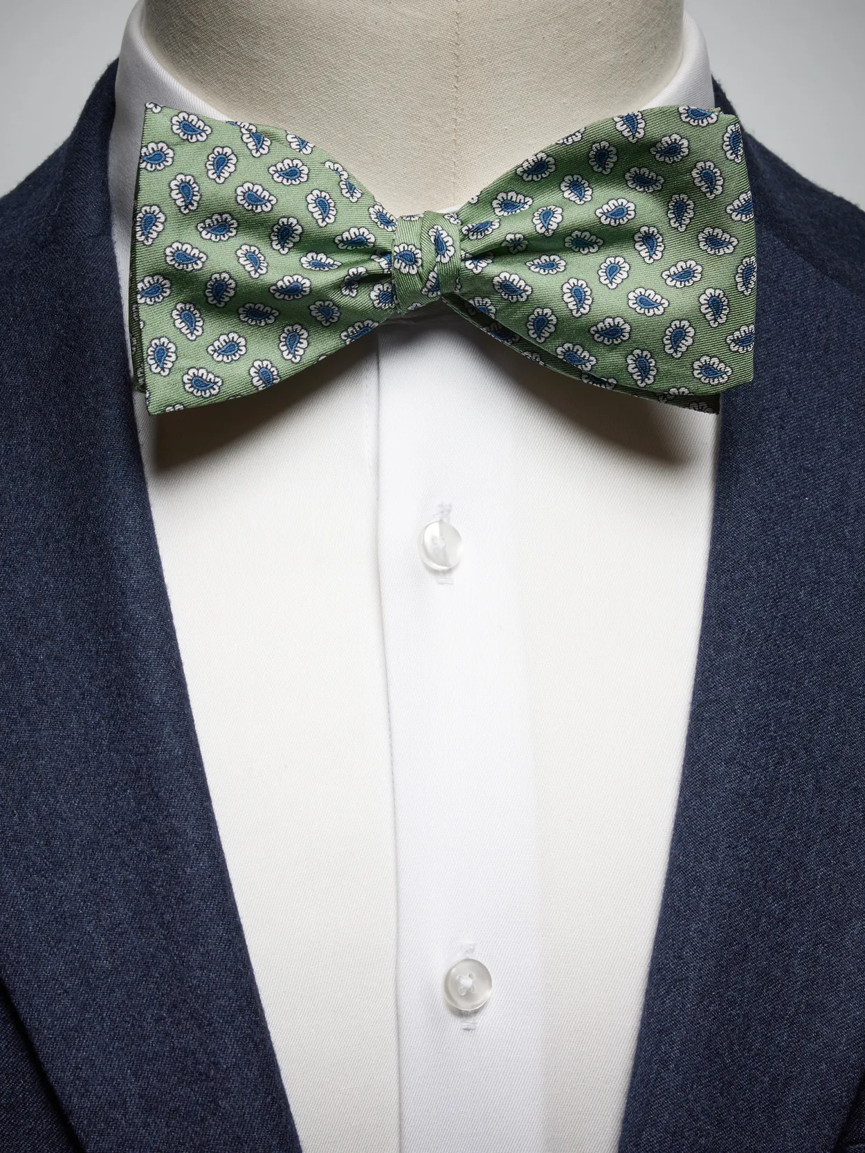 Green Bow Tie Paisley