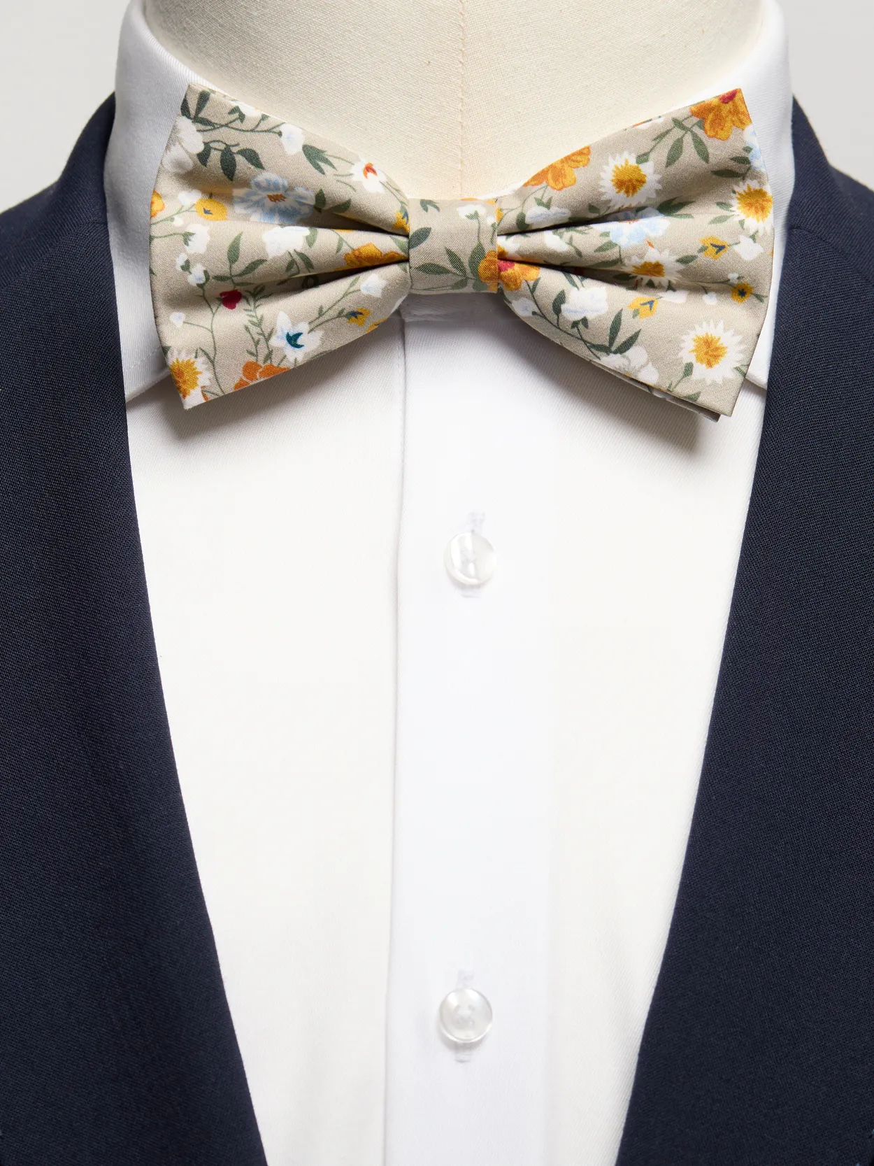 Light Brown Bow Tie Cotton