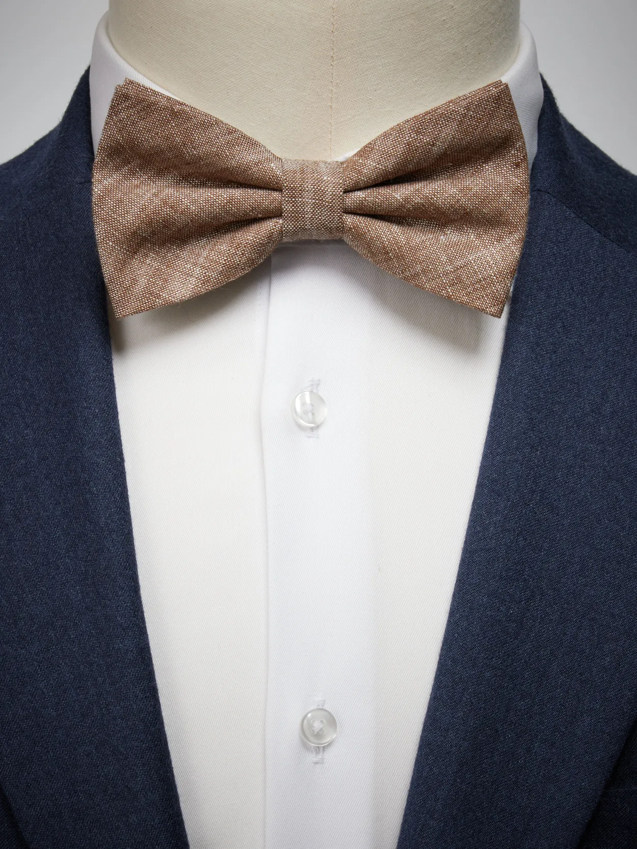 Brown Bow Tie Linen