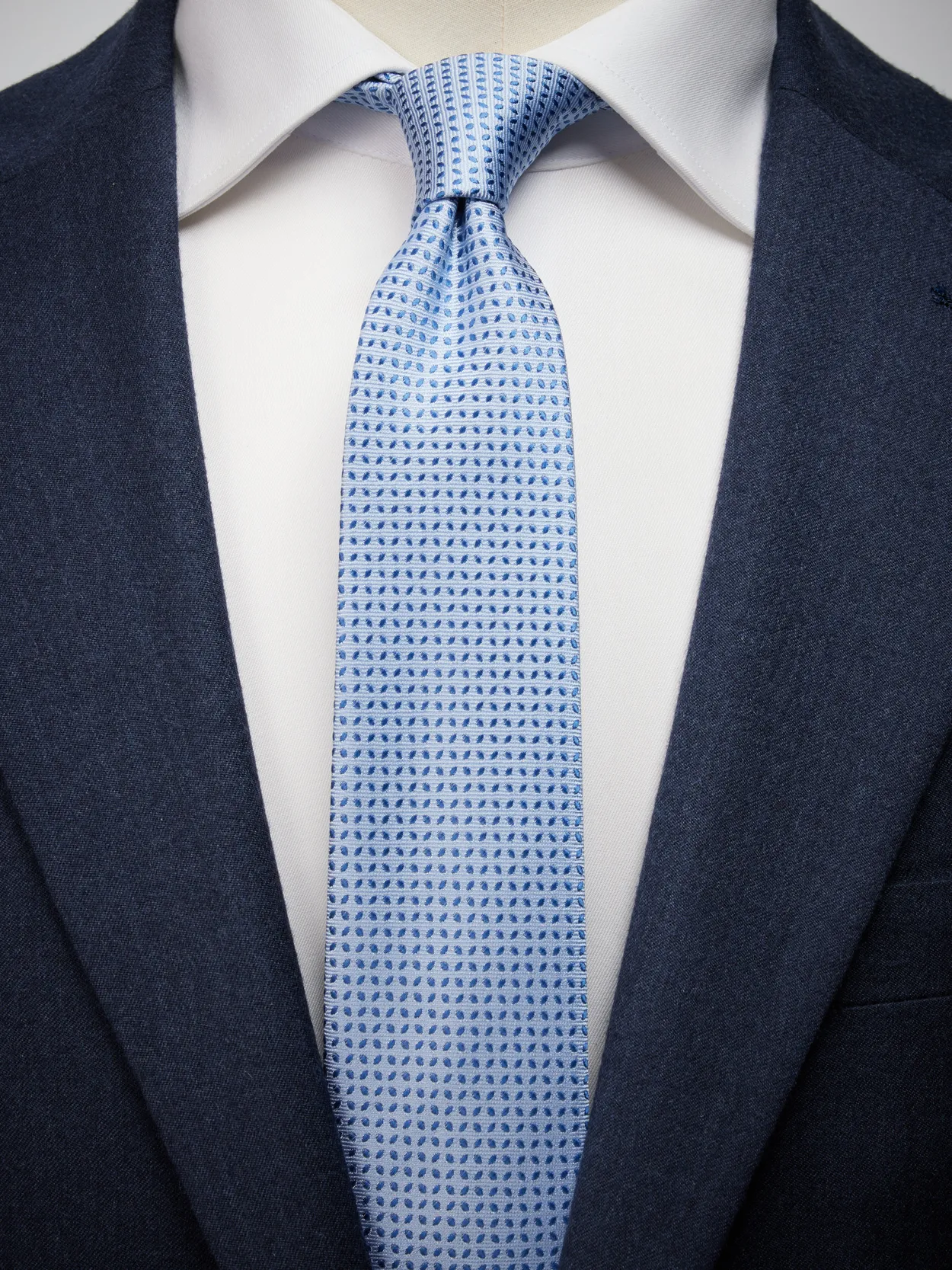Light Blue Tie Pattern