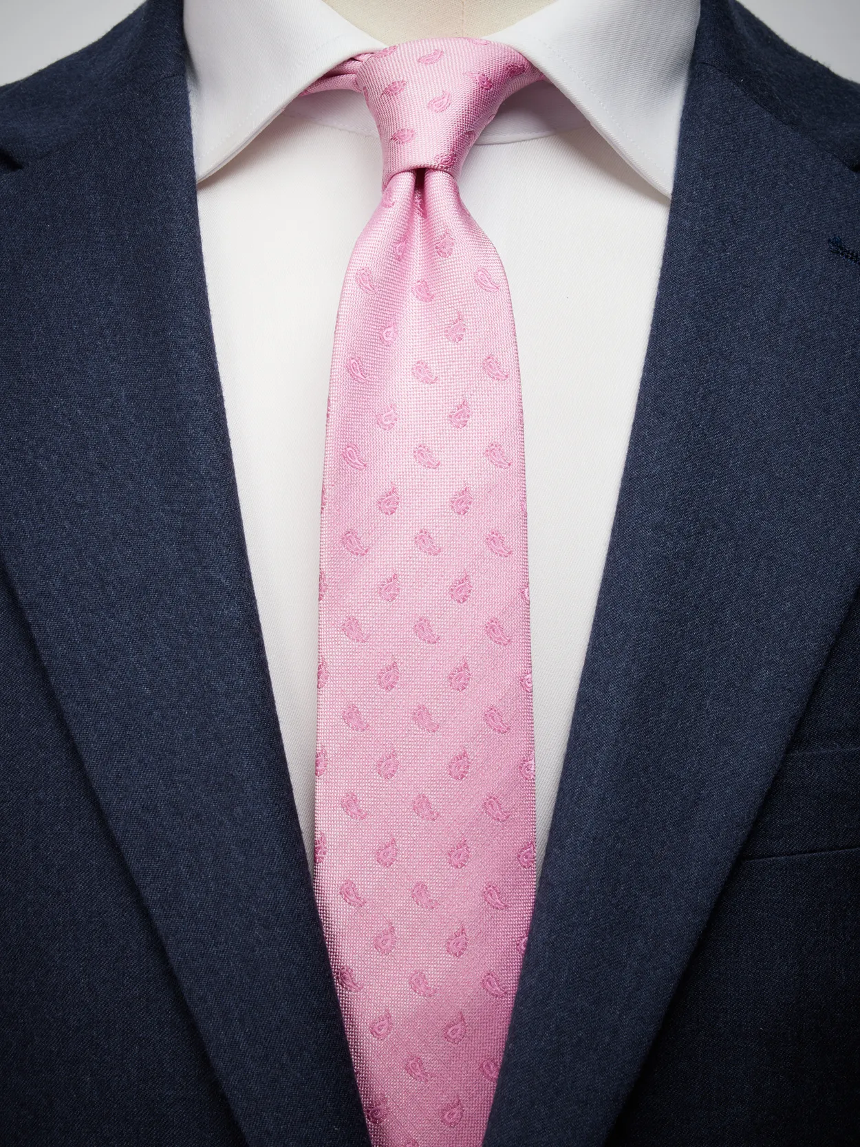Light Pink Tie Paisley