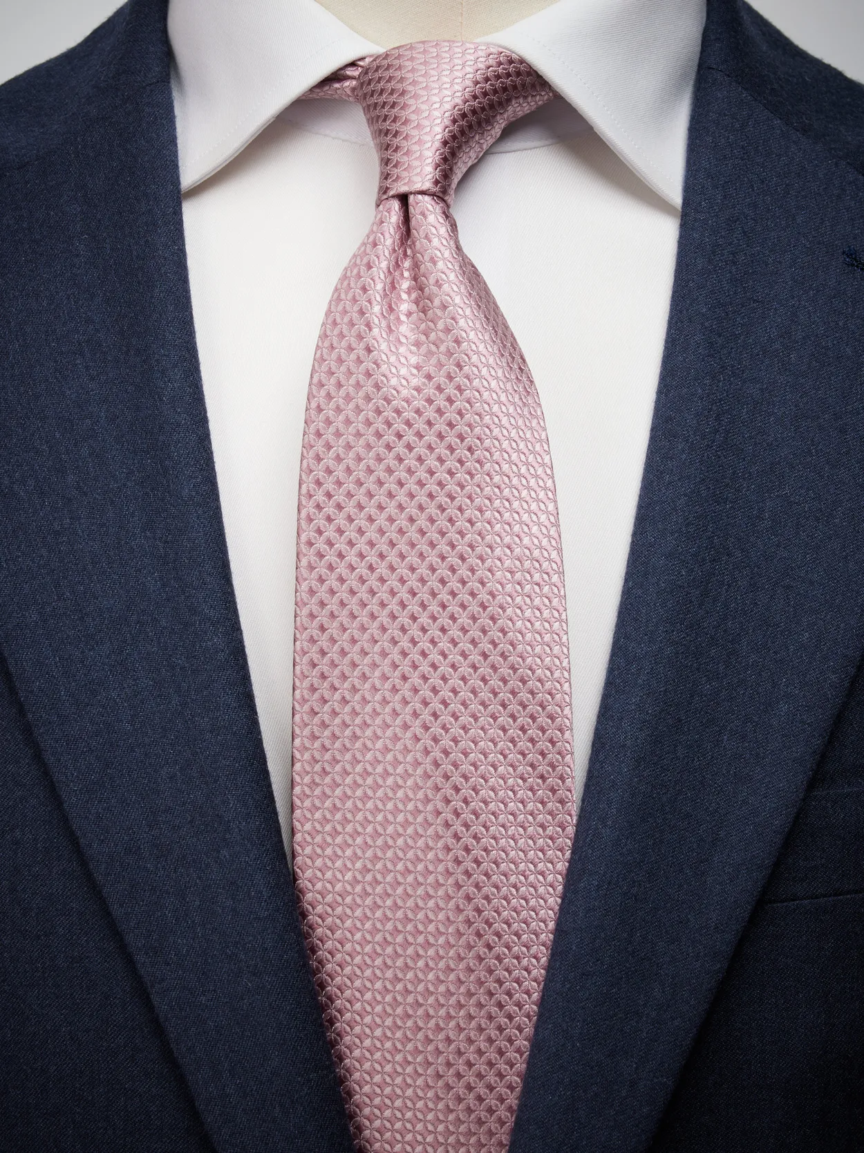 Dusty Pink Tie Geometric