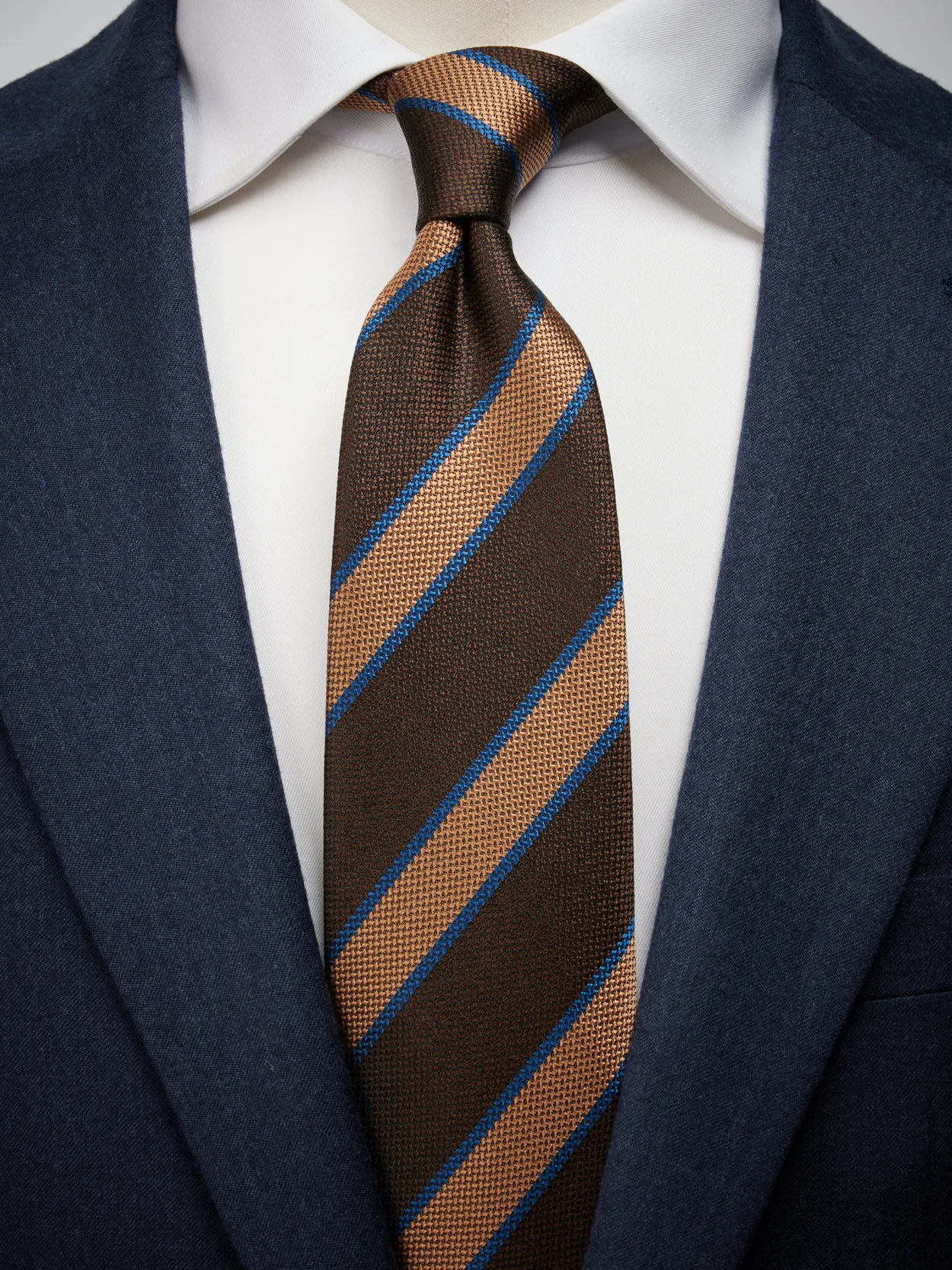 Brown Tie Multi Stripe