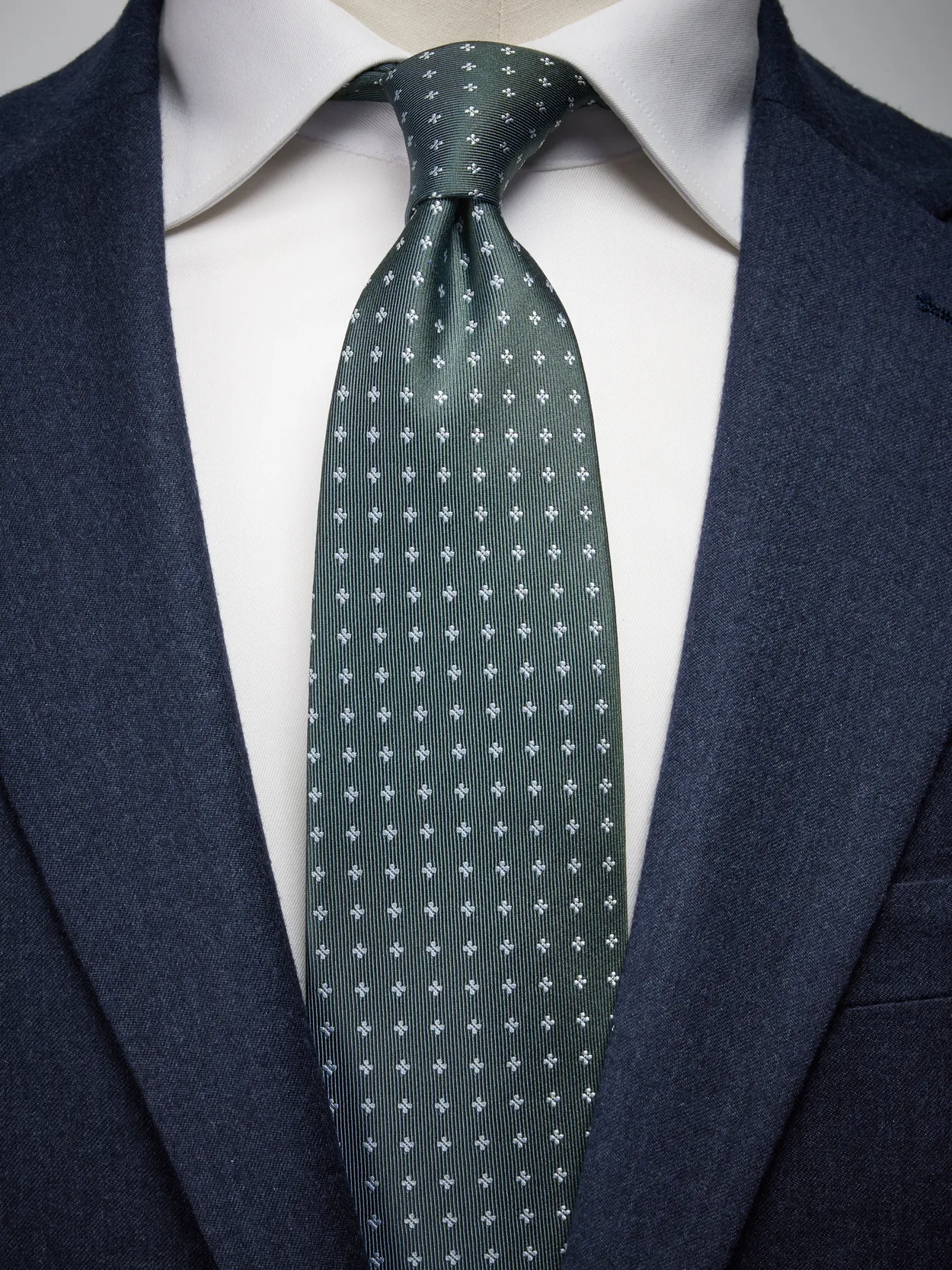 Olive Green Tie Floral