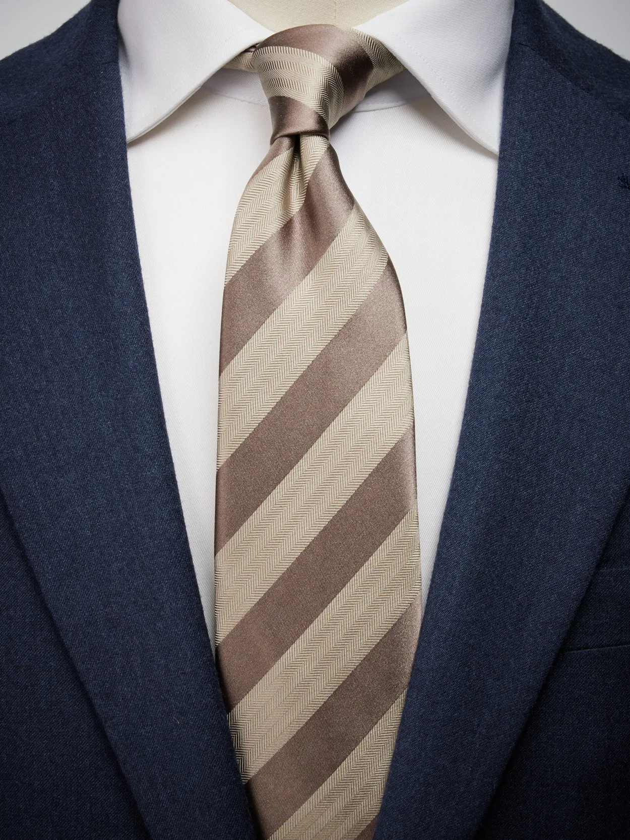 Beige Tie Stripe