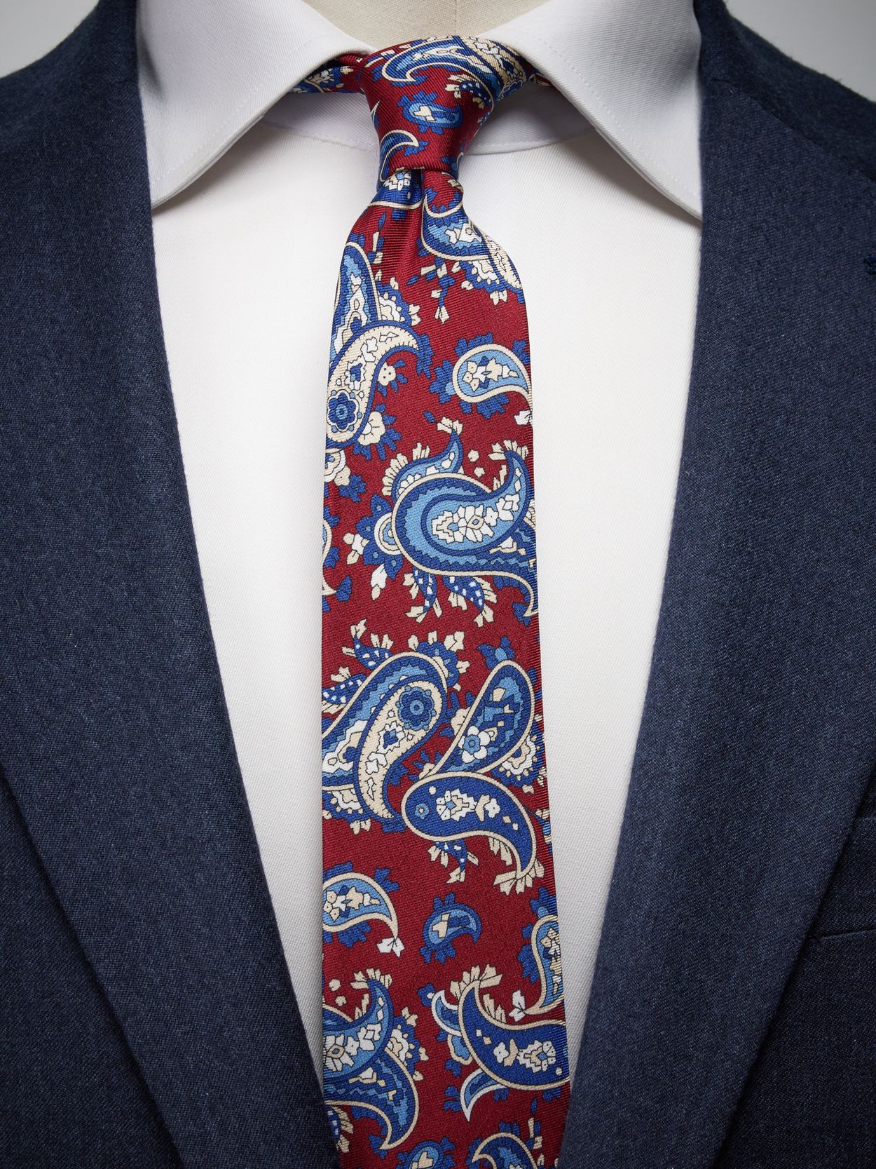 Burgundy Tie Paisley