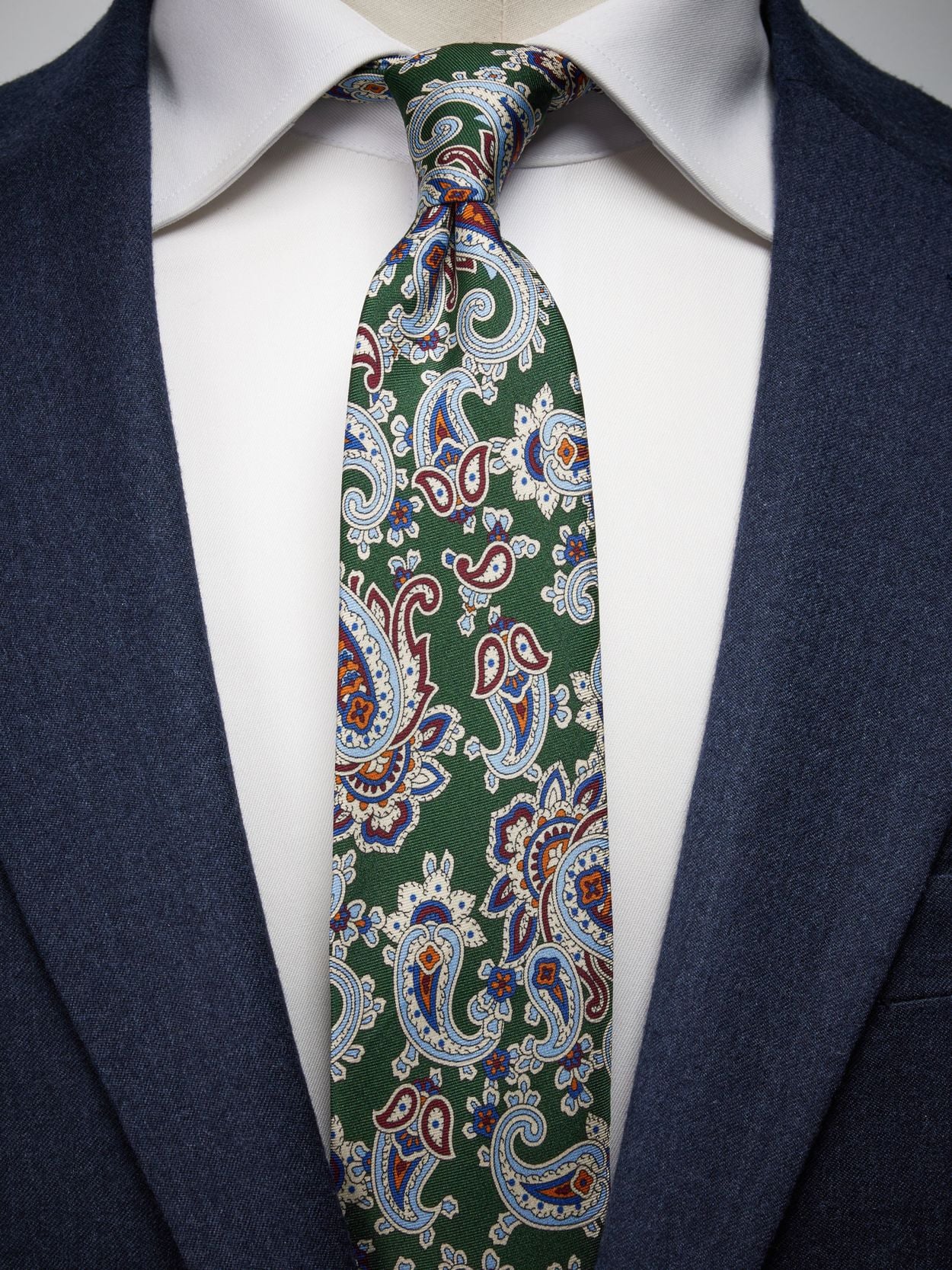 Cravate Verte Paisley Achetez en ligne John Henric