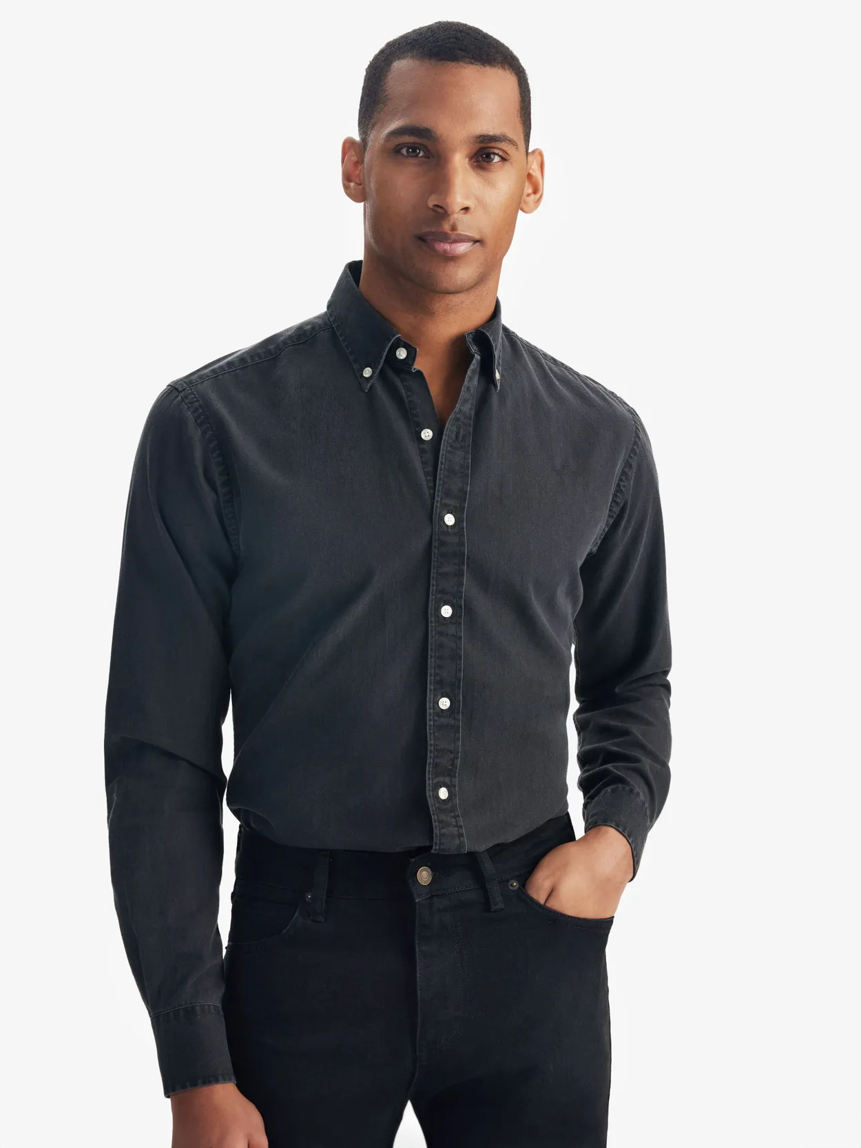 Black Denim Shirt