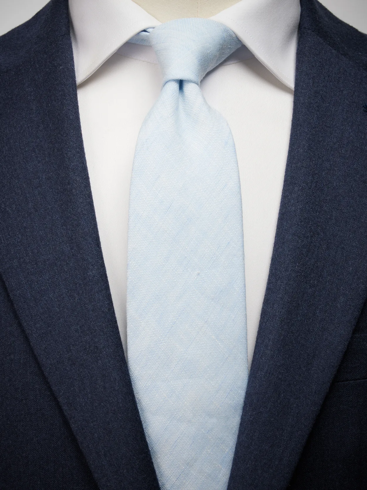 Light Blue Tie Linen