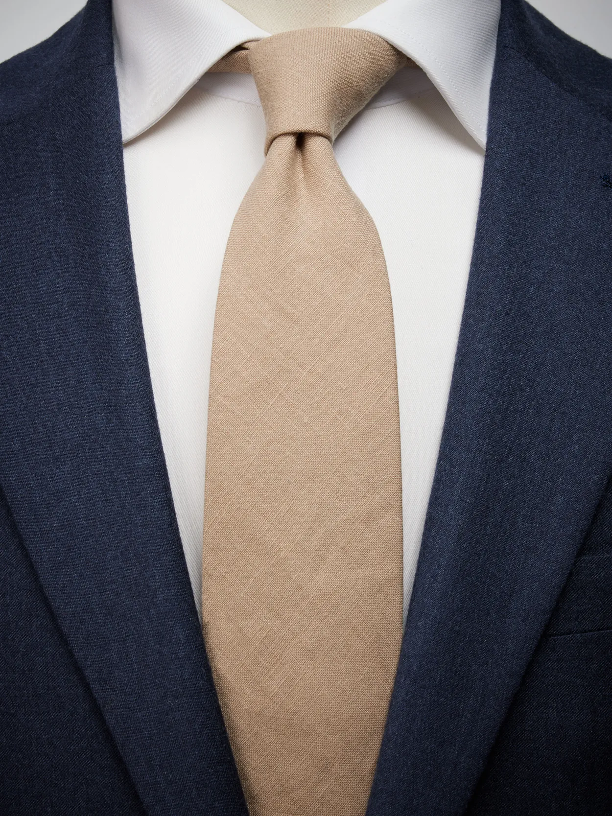 Beige Tie Linen