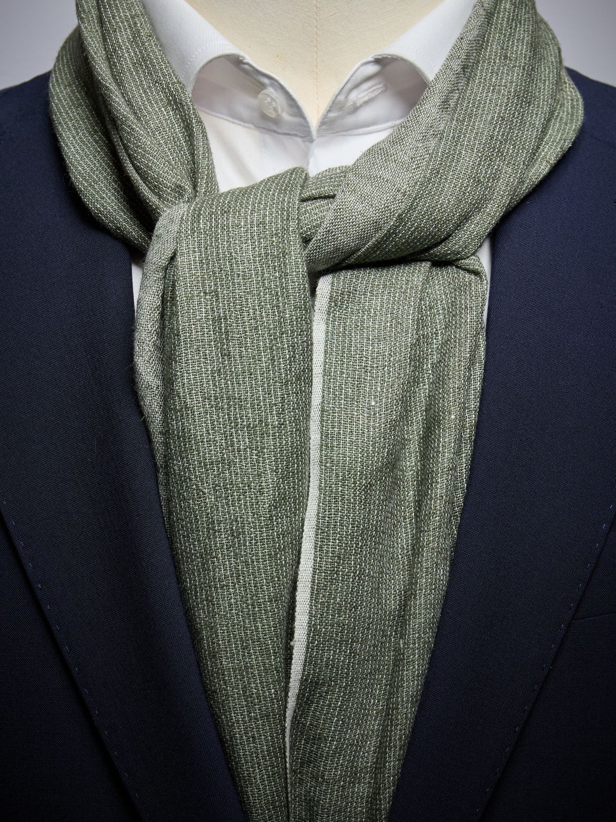 Green Scarf Linen