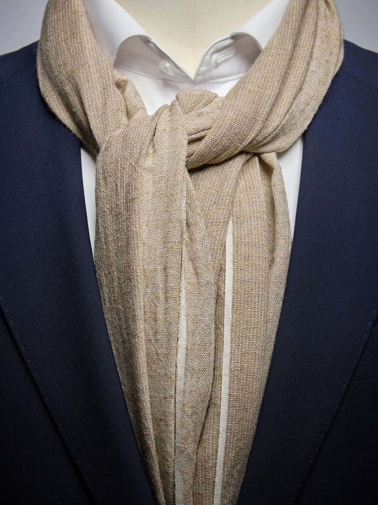 Beige Scarf Linen