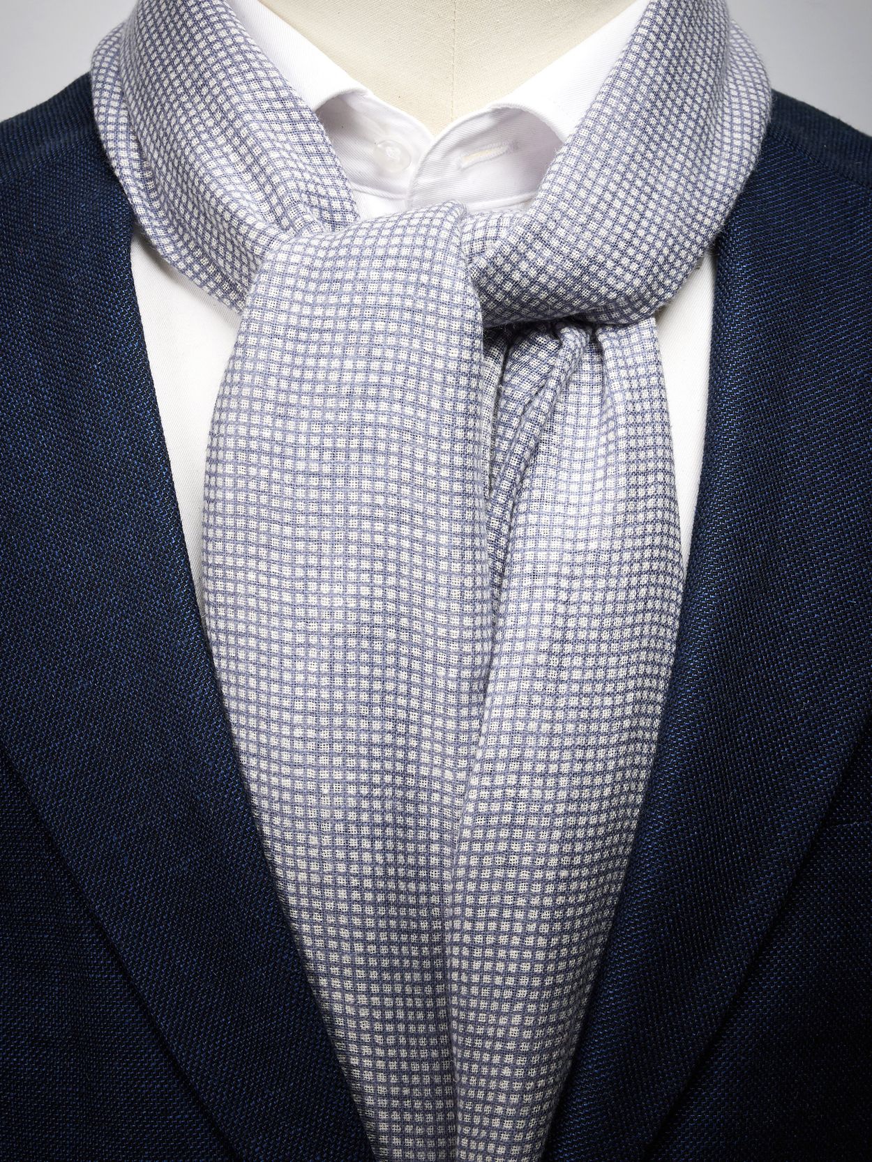 Light Blue Linen Scarf