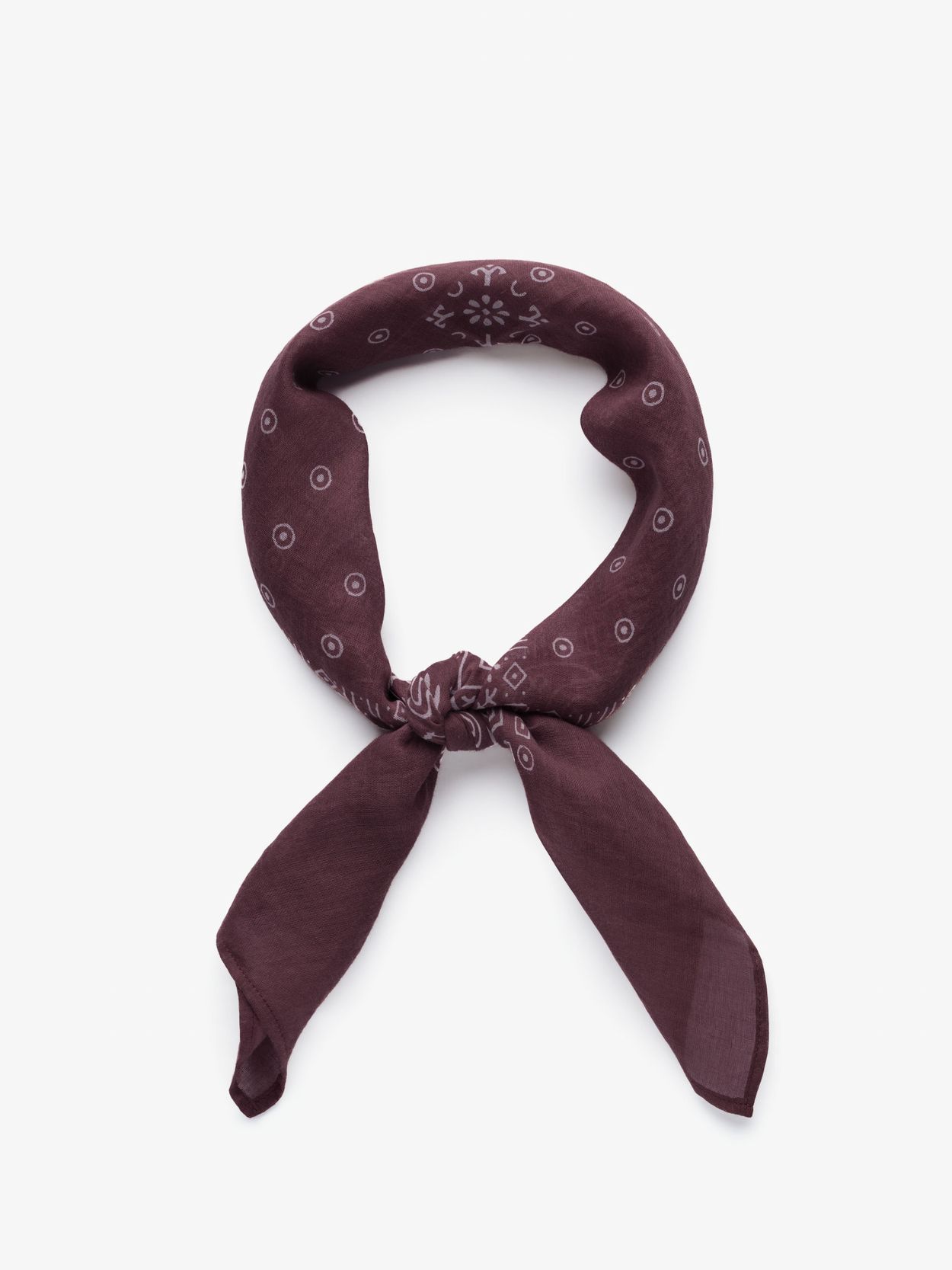 Exner 109 Bandana Da Lavoro In Cotone Per Cucina E Ristorazione - Bordeaux, Taglia Unica Regolabile