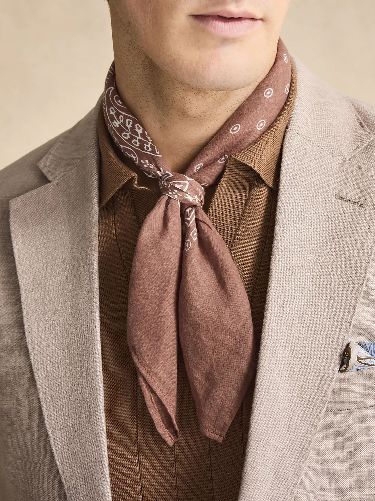 Brown Bandana Paisley