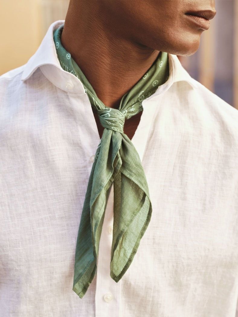 John Henric - Light Green Bandana - Onesize