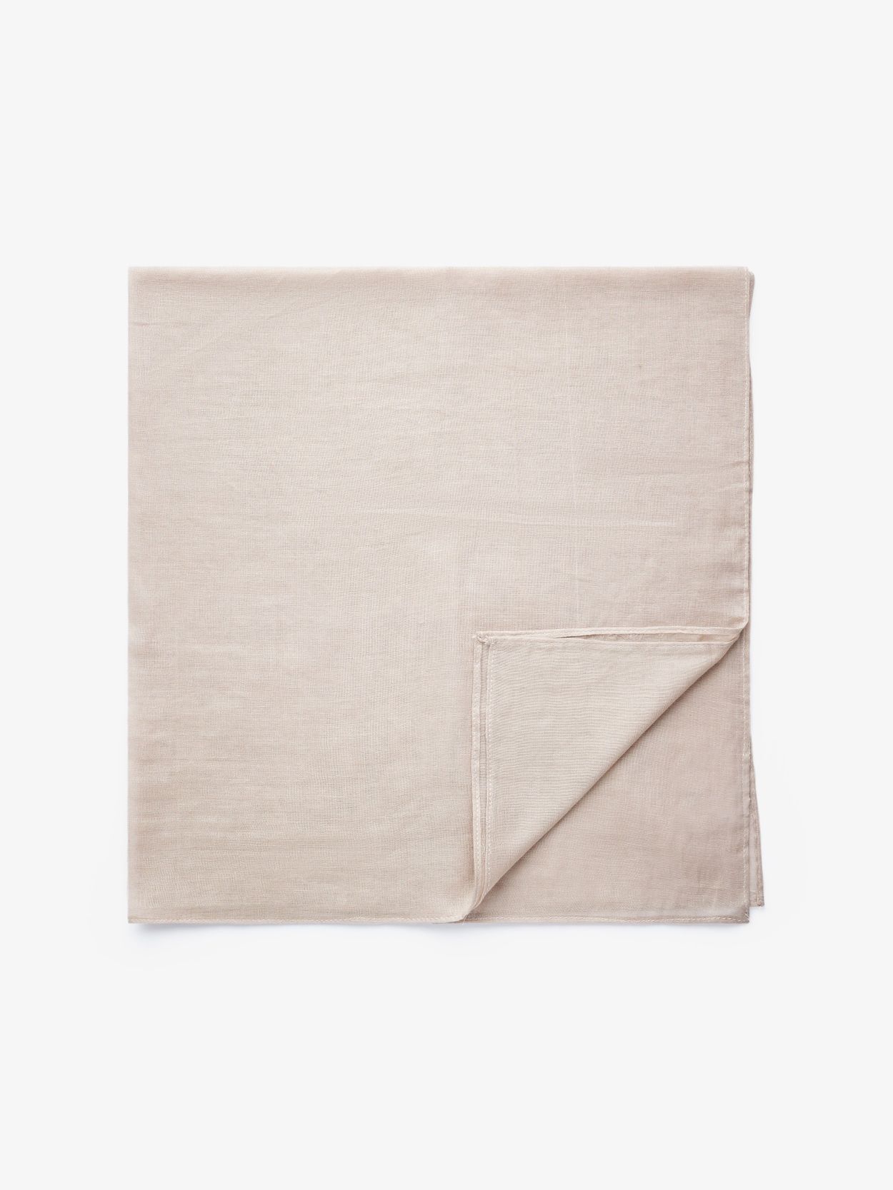 Boheme Cream Linen Bandana Linen Headscarf, Triangle Bandana,Hair bandana and scarf  main image 3