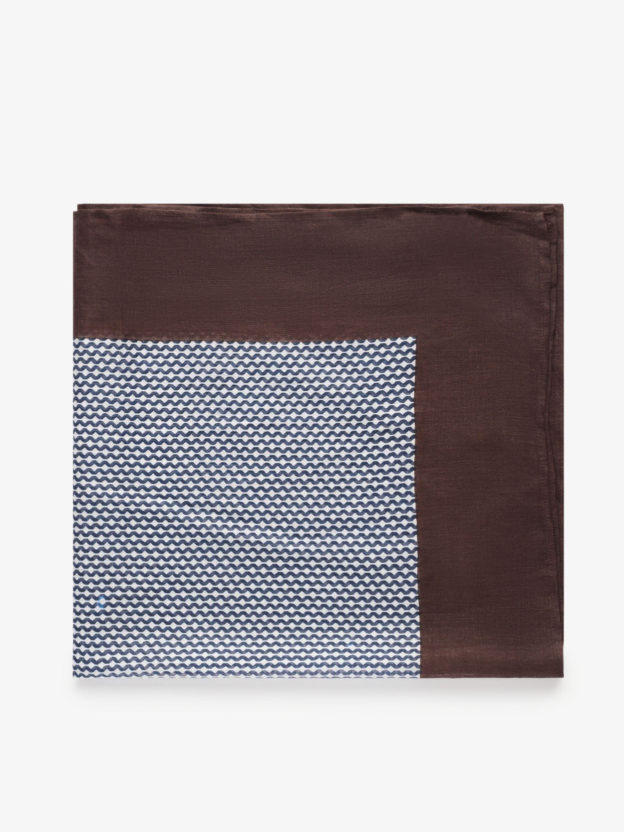 Navy Blue & Brown Bandana - Cotton Patterned - Buy online | John