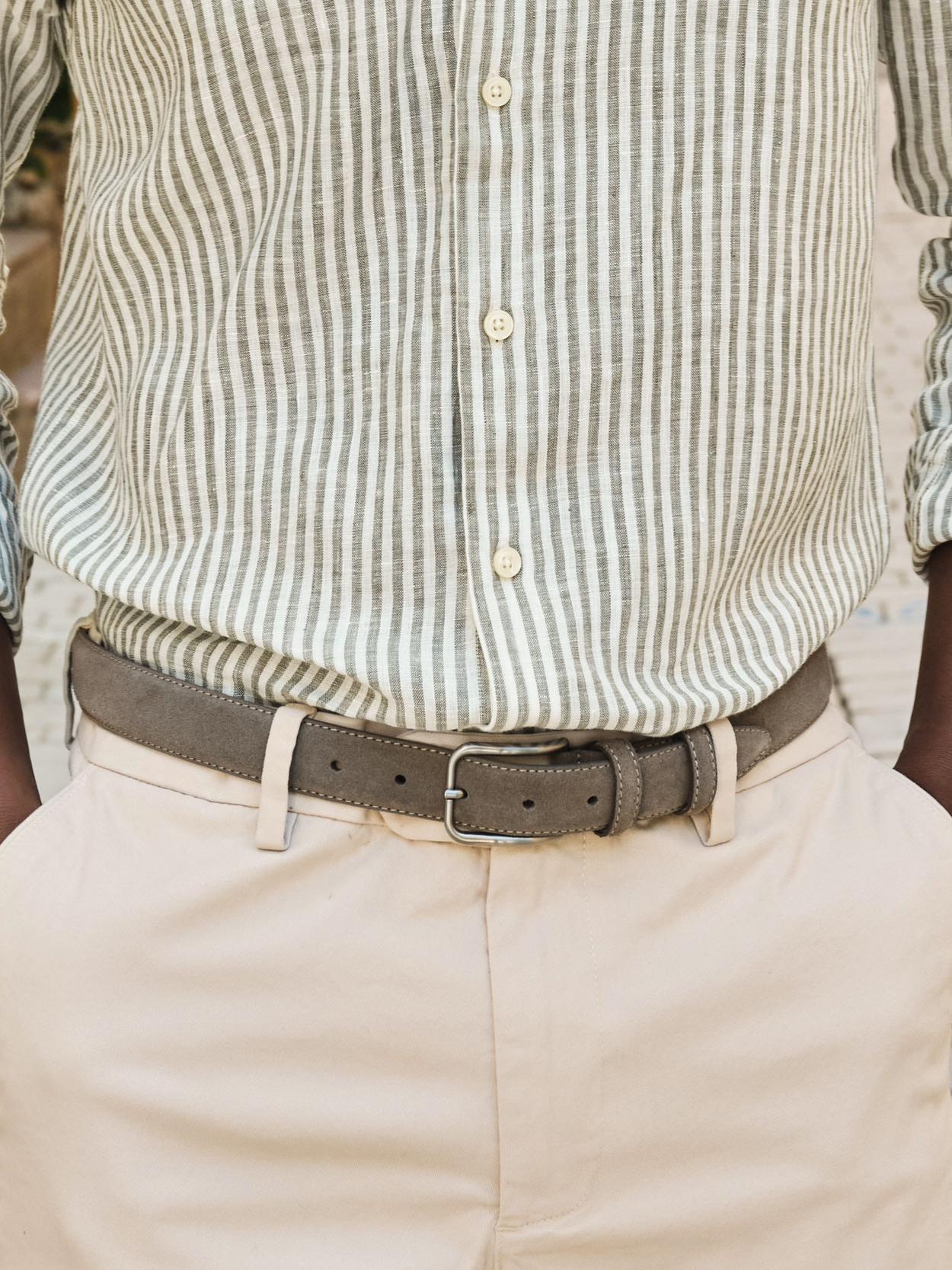 Green Suede Belt - Men's suede belts - Buy online | John Henric