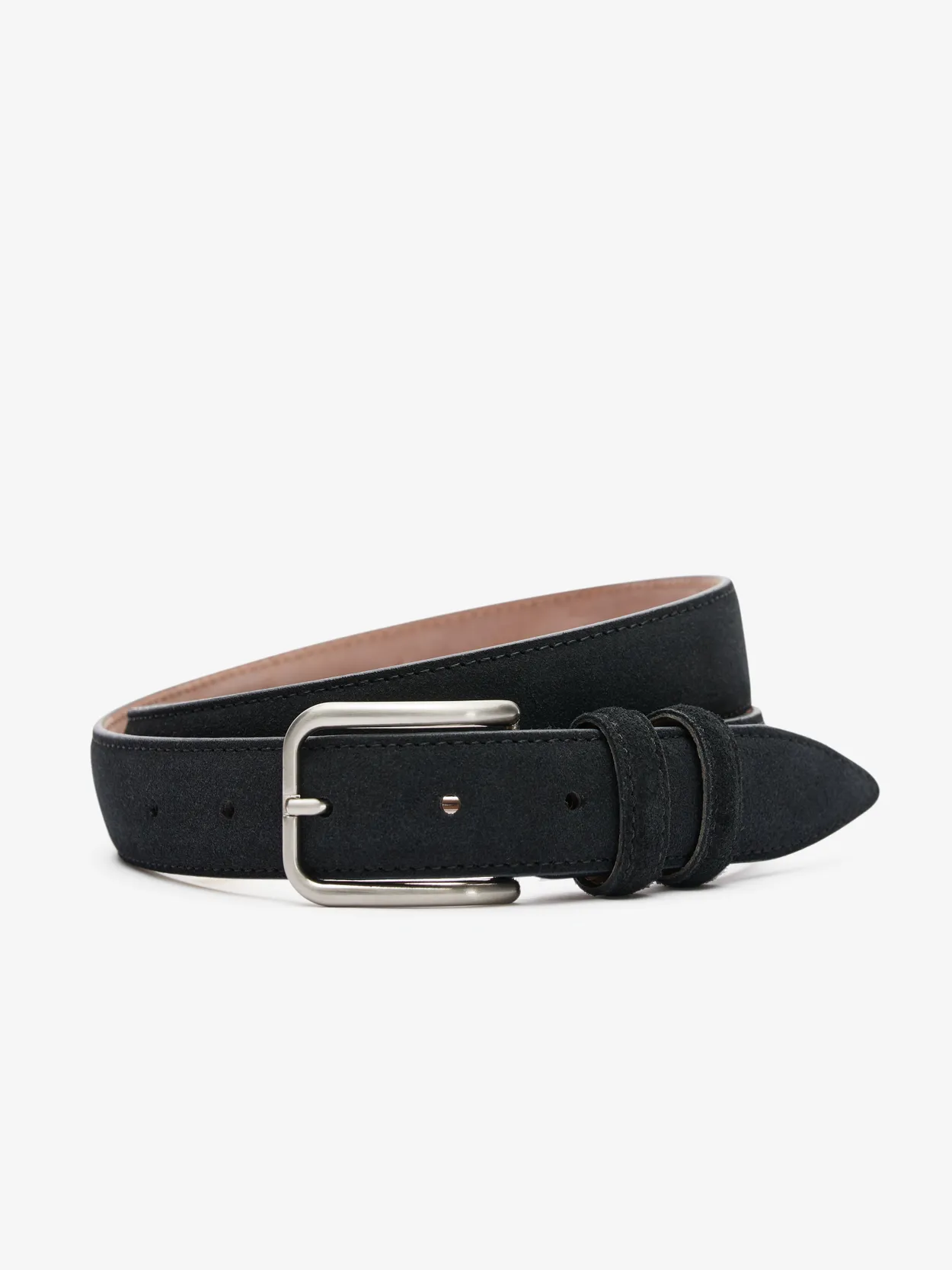 Brown Suede Braided Belt by Proper Cloth