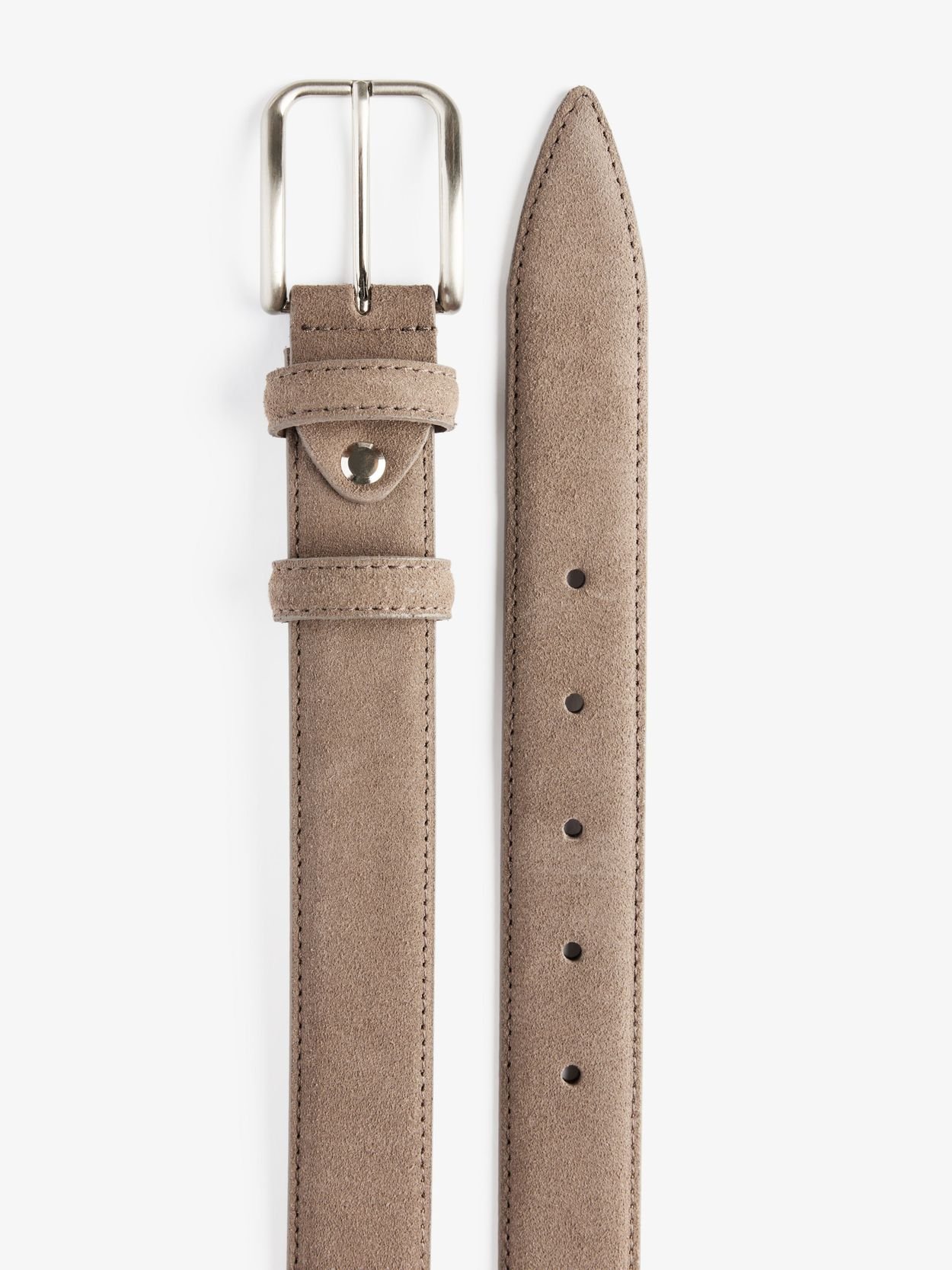 【PORTERNA】Wippy suede pocket belt Paisley Studs Belt - Taupe - Suede Leather | Nepenthes New York
