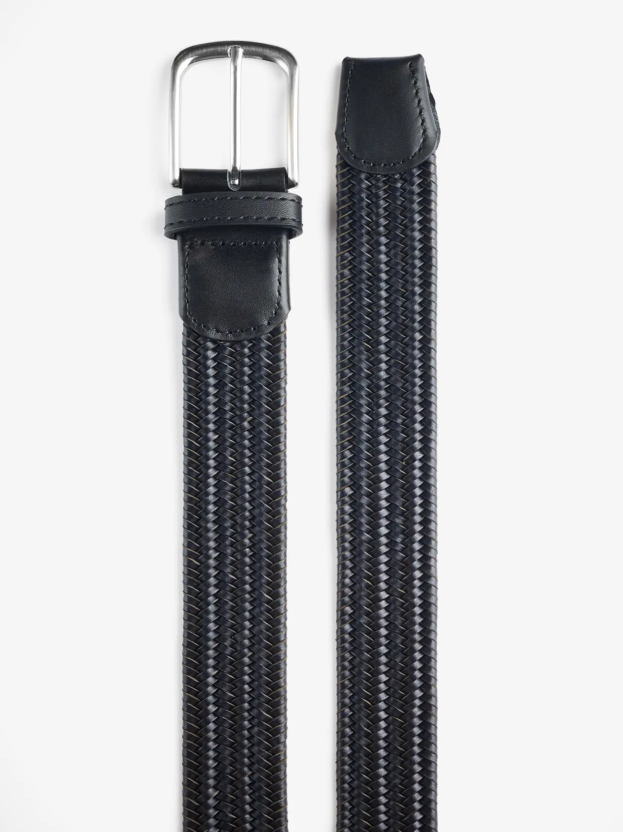 Leather Braided Belt theory 32 ブラック