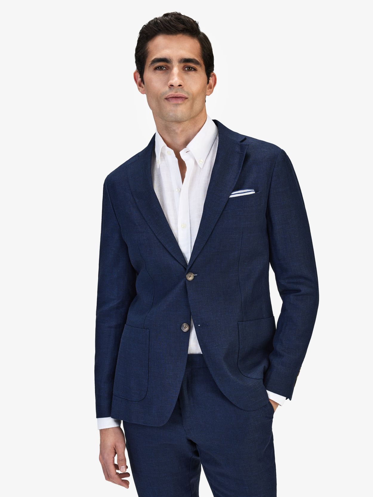 Blue Linen Jacket Santino