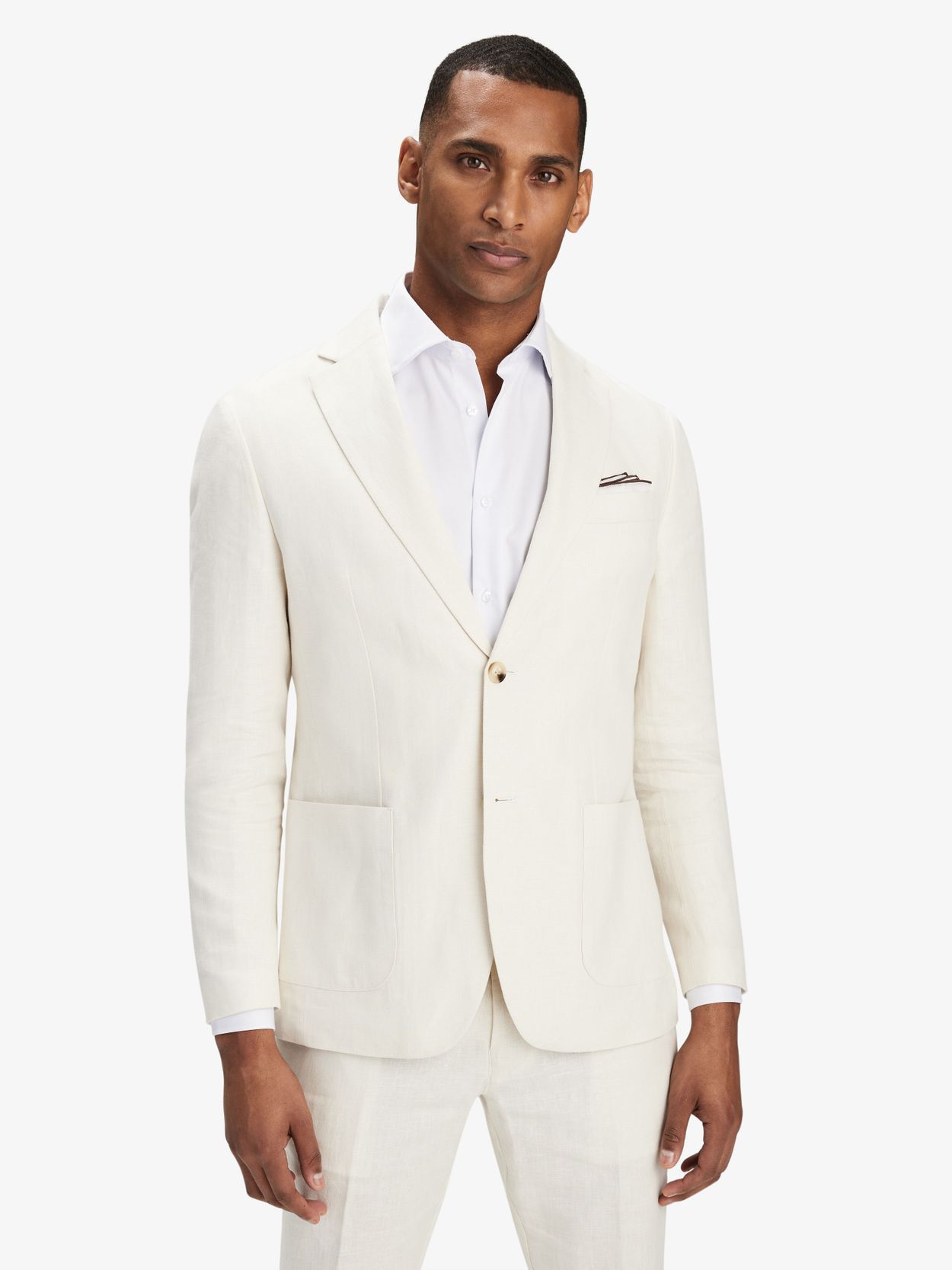 Mens white best sale linen jacket