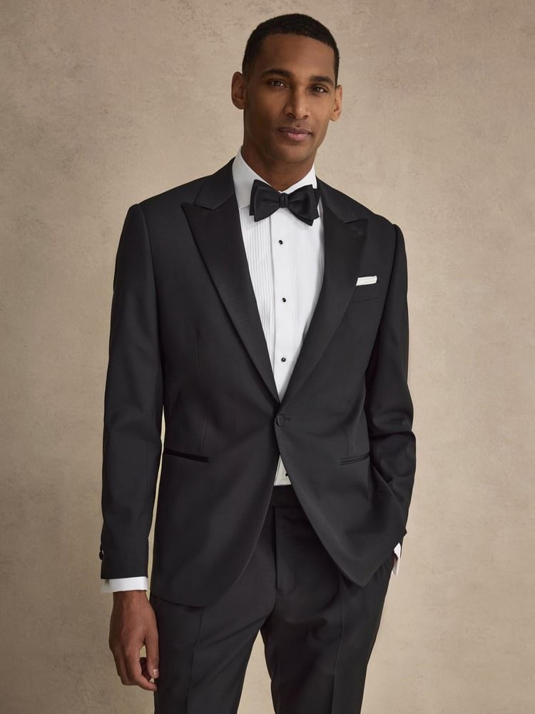slim fit dress slacks Starlight Gold Metallic Shawl Tuxedo Jacket (Separates)