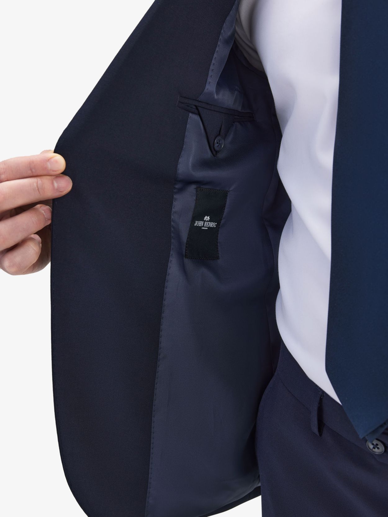 Image number 4 for product Mörkblå Kostym Ullstretch
