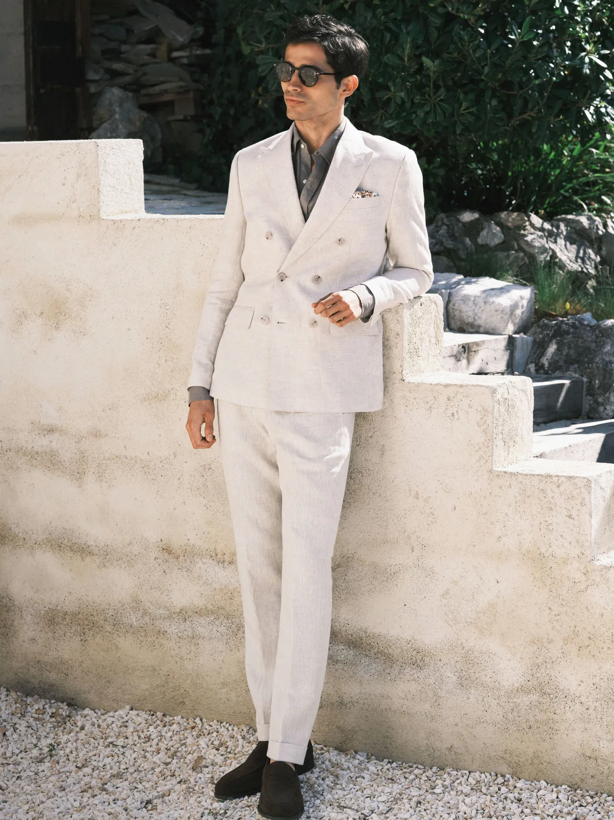 Sand Linen Suit Luca