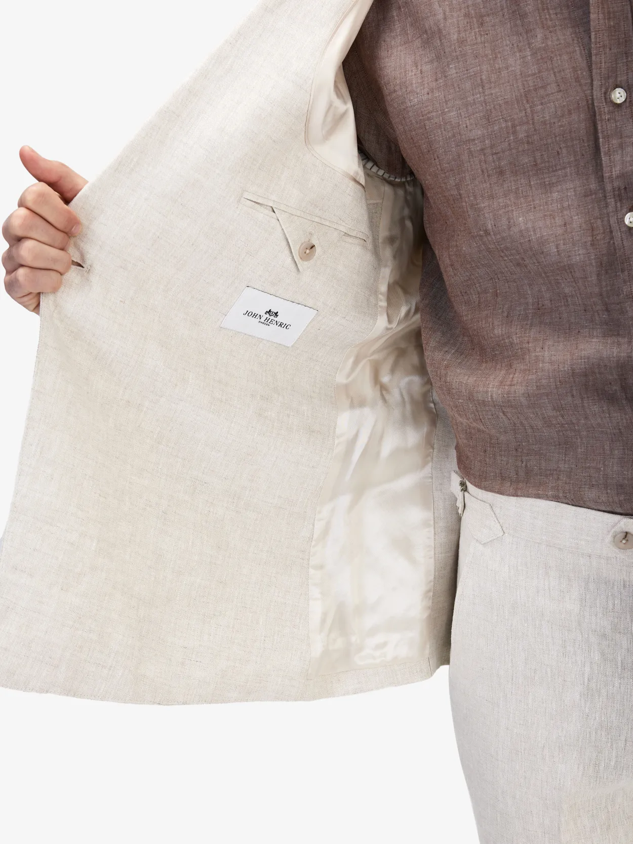 Image number 6 for product Sand Linen Suit Luca