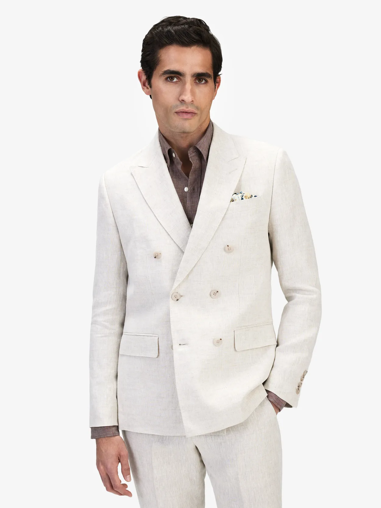 Image number 2 for product Sand Linen Suit & Shirt