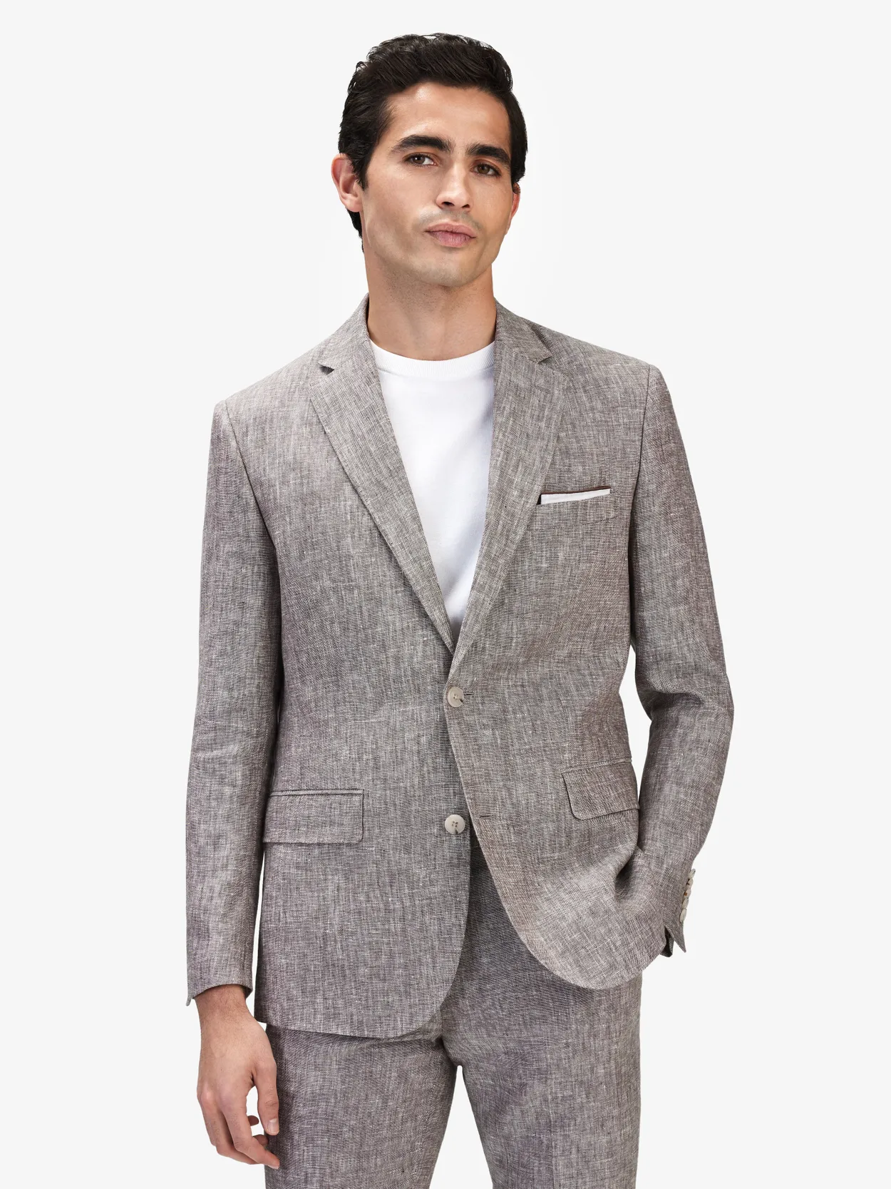 Image number 3 for product Brown Linen Suit Elia