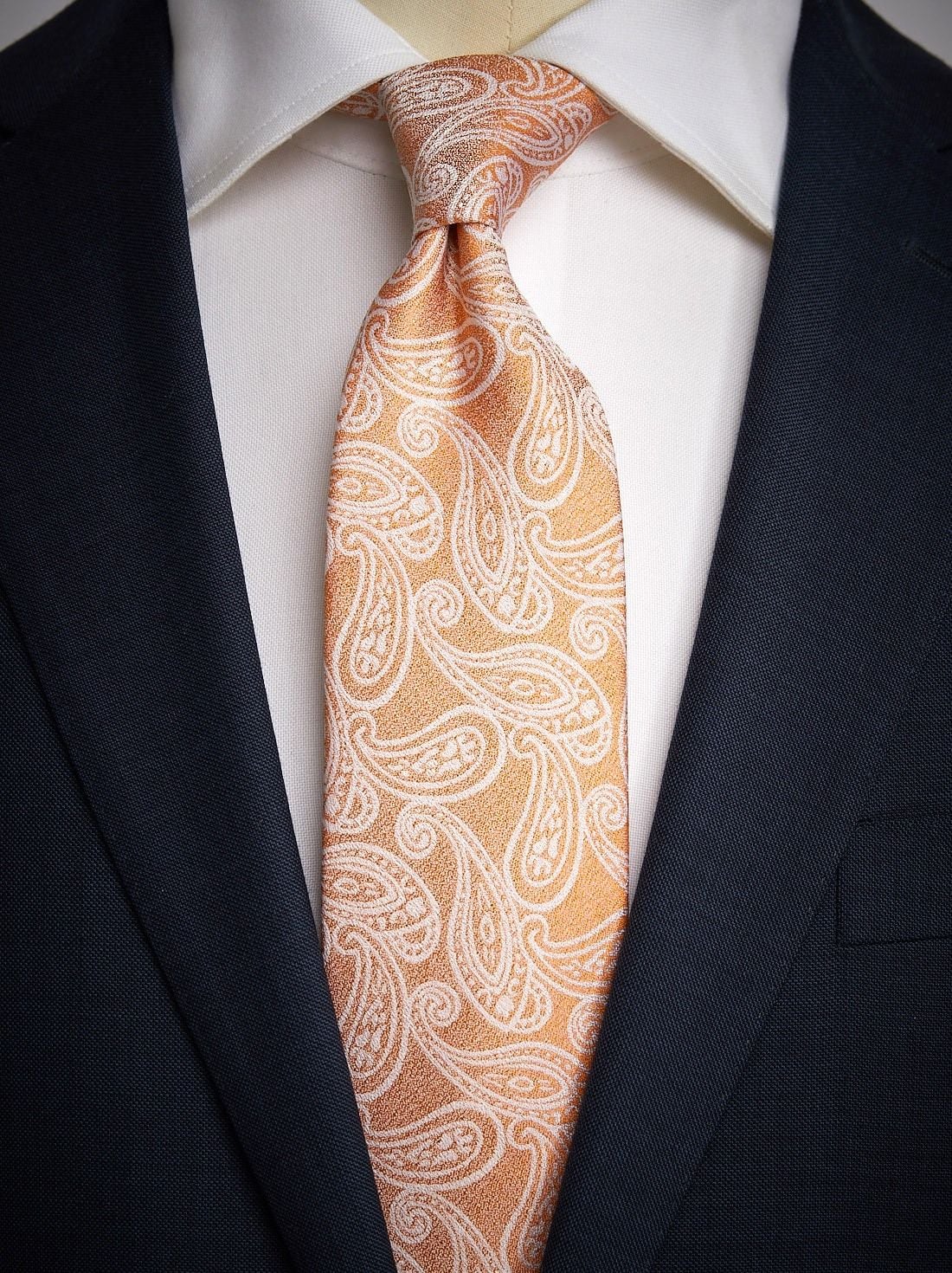 designer orange ties
