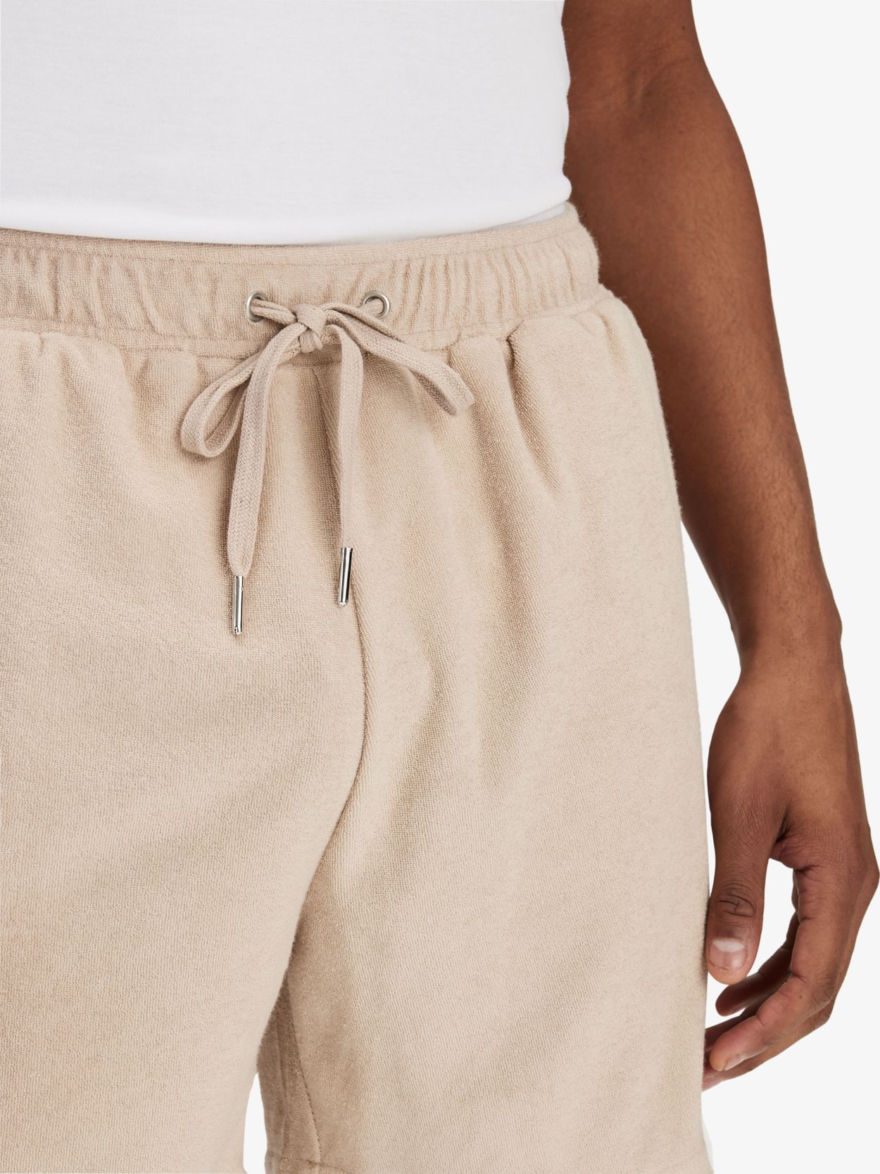 Beige sweat shorts discount mens