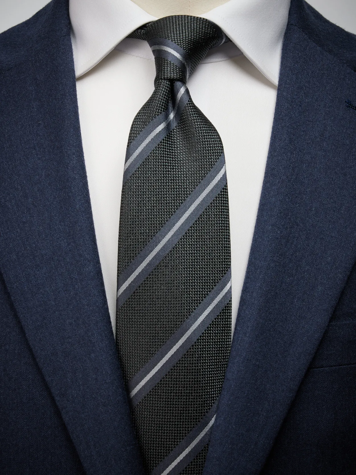 Grey Tie Stripe
