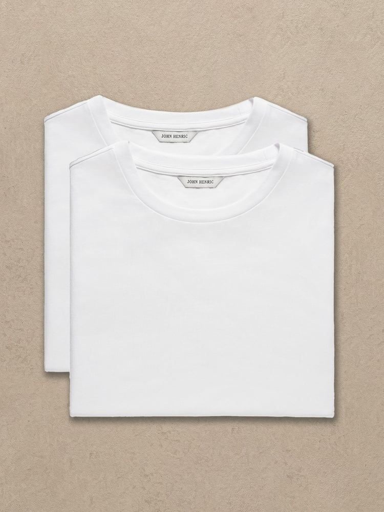 2-Pack White Lightweight T-Shirt